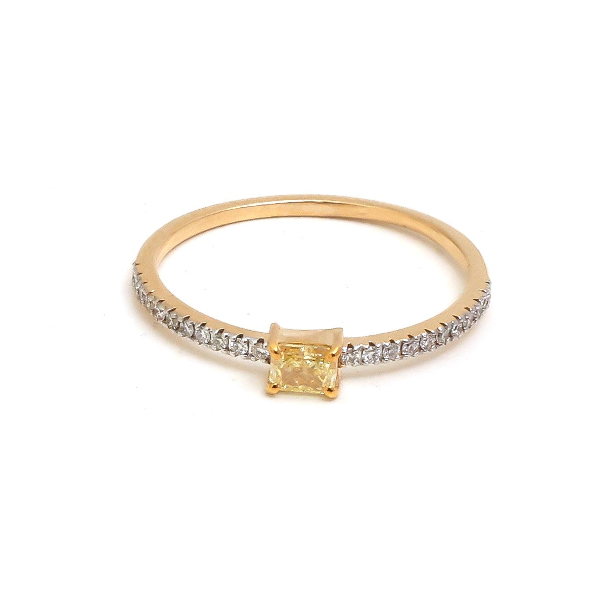 JPRG-5199/12423 Diamond Octagon Thin Ring | 18K