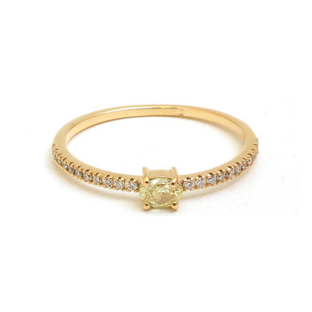 JPRG-5204/12437 Yellow Diamond Diamond Ring | 18K