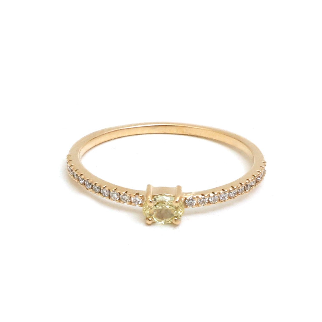 JPRG-5205/12438 Yellow Diamond Diamond Ring | 18K