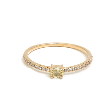 JPRG-5205/12438 Yellow Diamond Diamond Ring | 18K