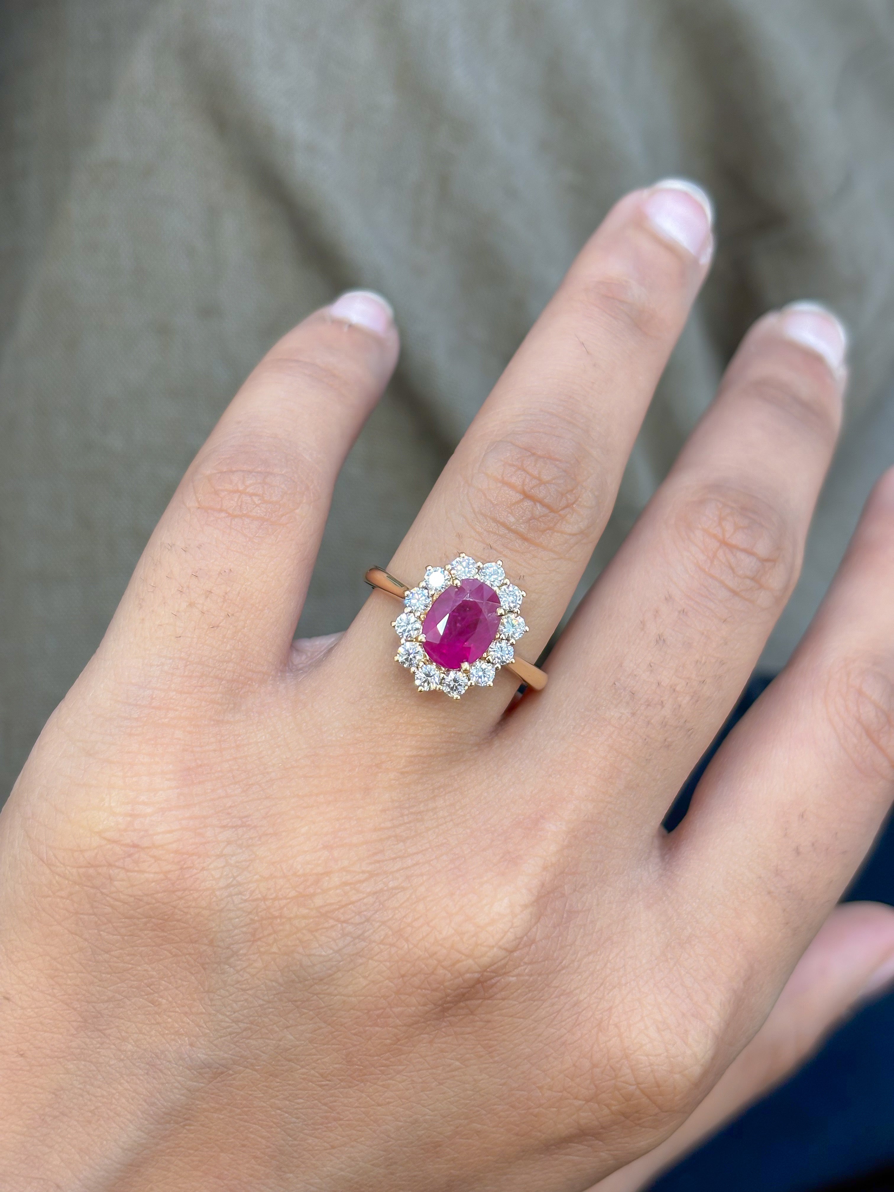JPRG-5215/12448 Ruby Diamond Ring | 18K