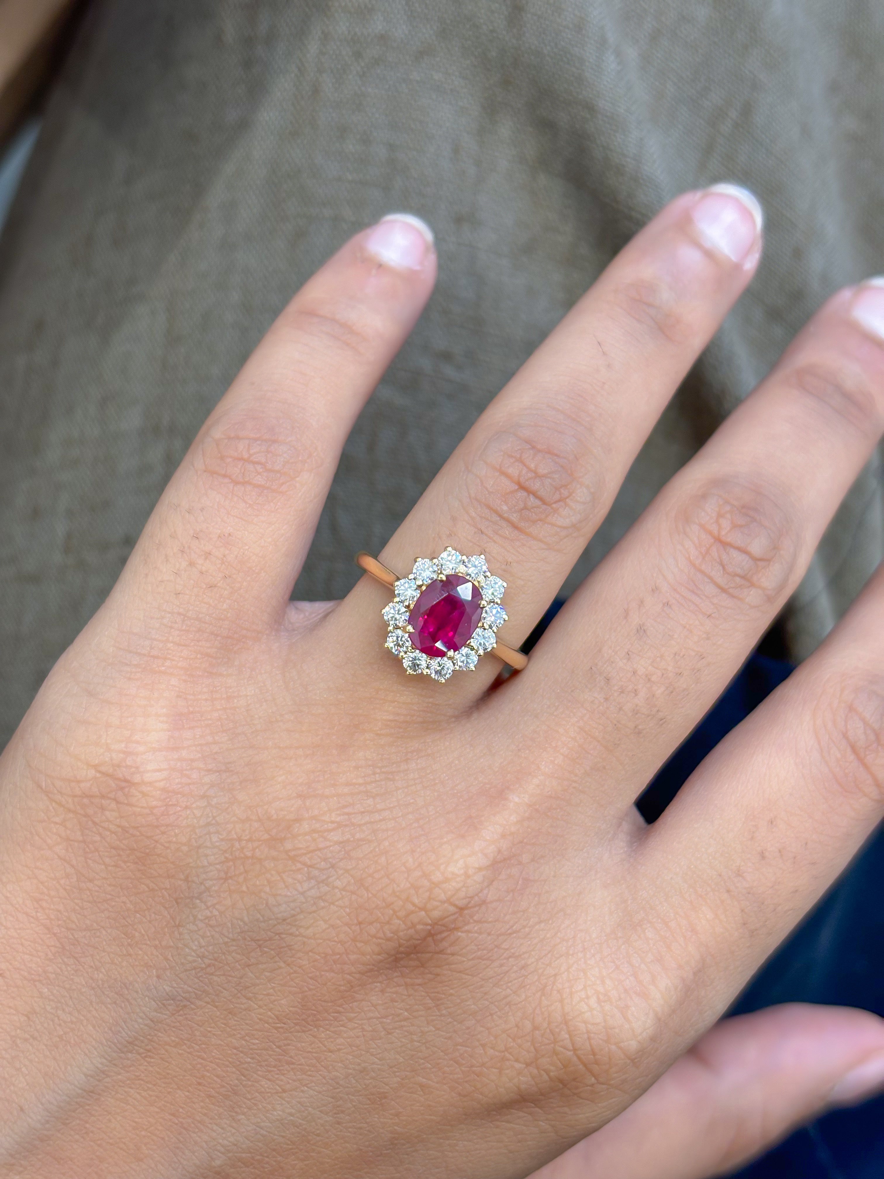 JPRG-5216/12449 Ruby Diamond Ring | 18K