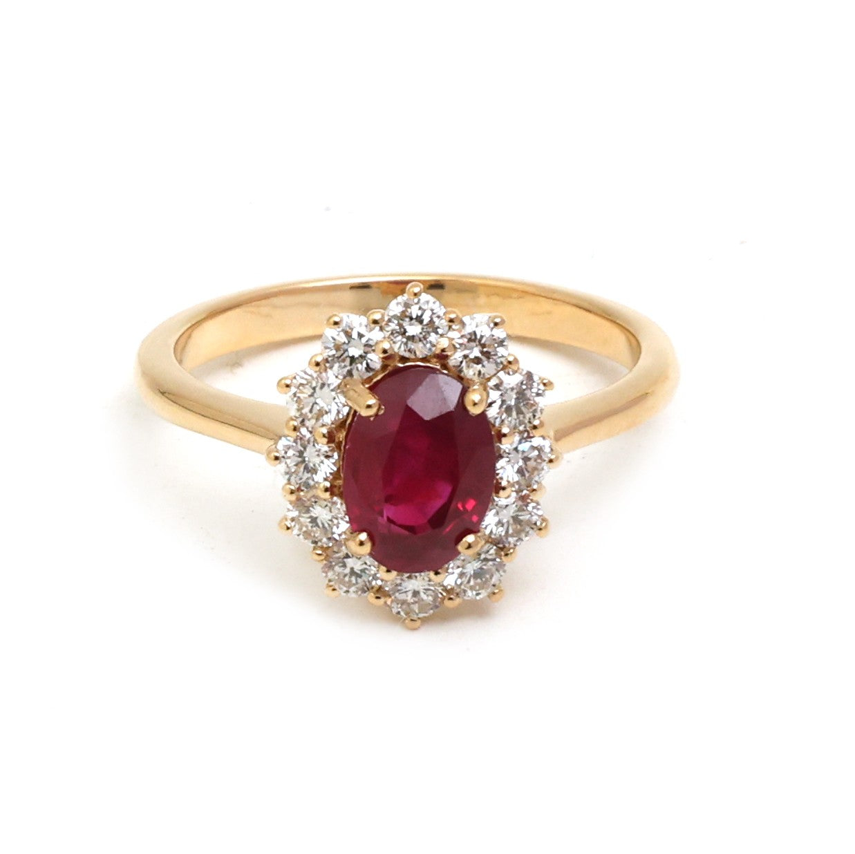 JPRG-5217/12450 Ruby Diamond Ring | 18K