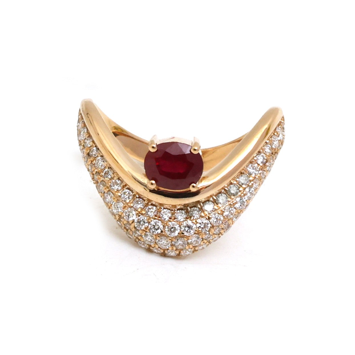 JPRG-5220/12453 Ruby Diamond Ring | 18K