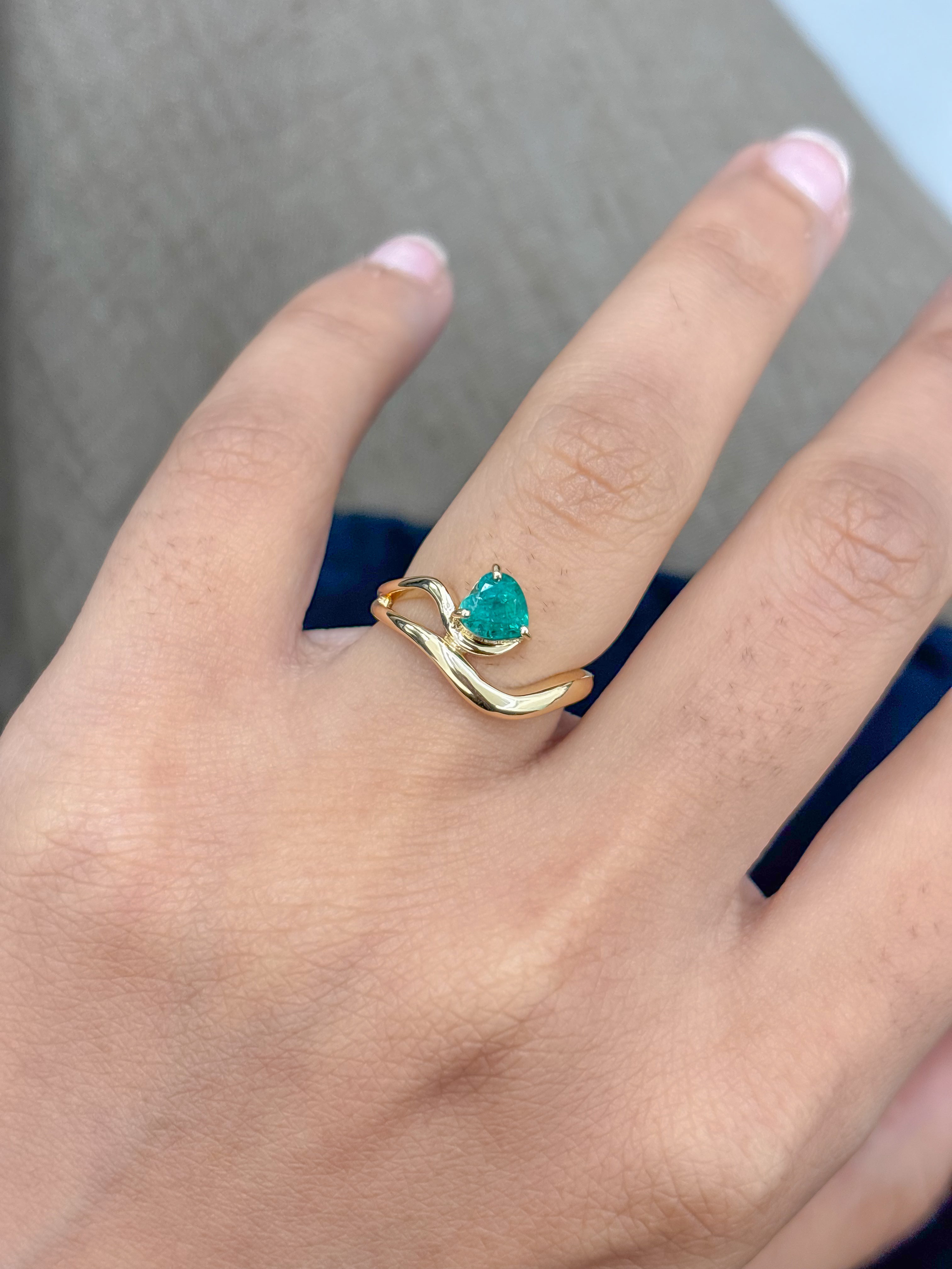 JPRG-5222/12455 Emerald Ring | 18K
