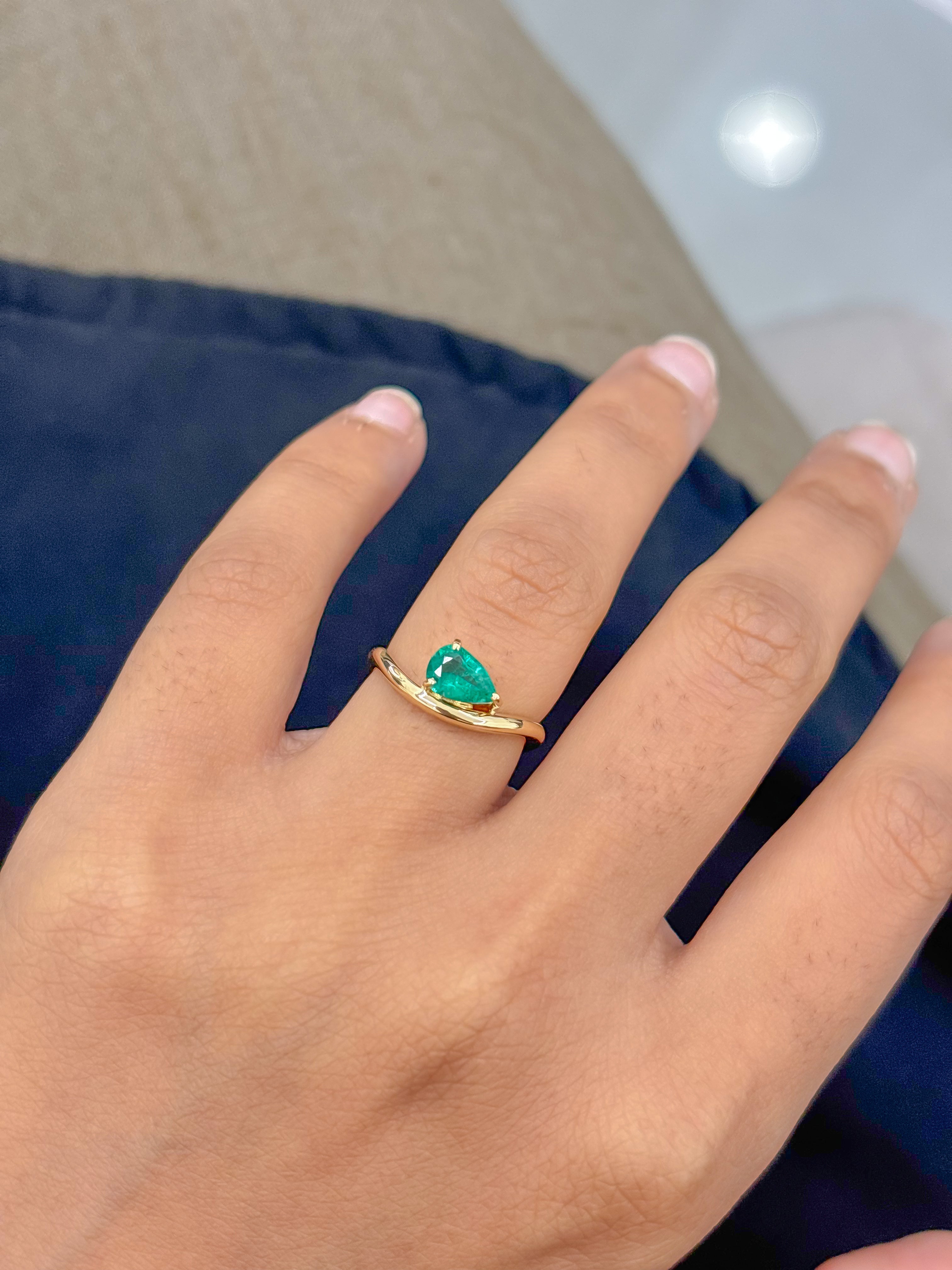 JPRG-5223/12456 Emerald Ring | 18K
