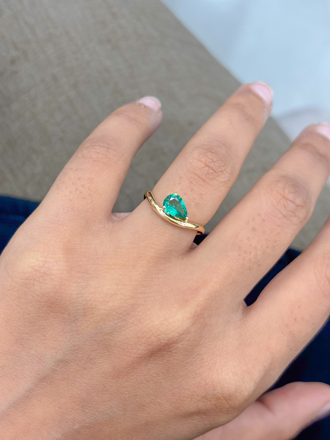 JPRG-5224/12457 Emerald Ring | 18K