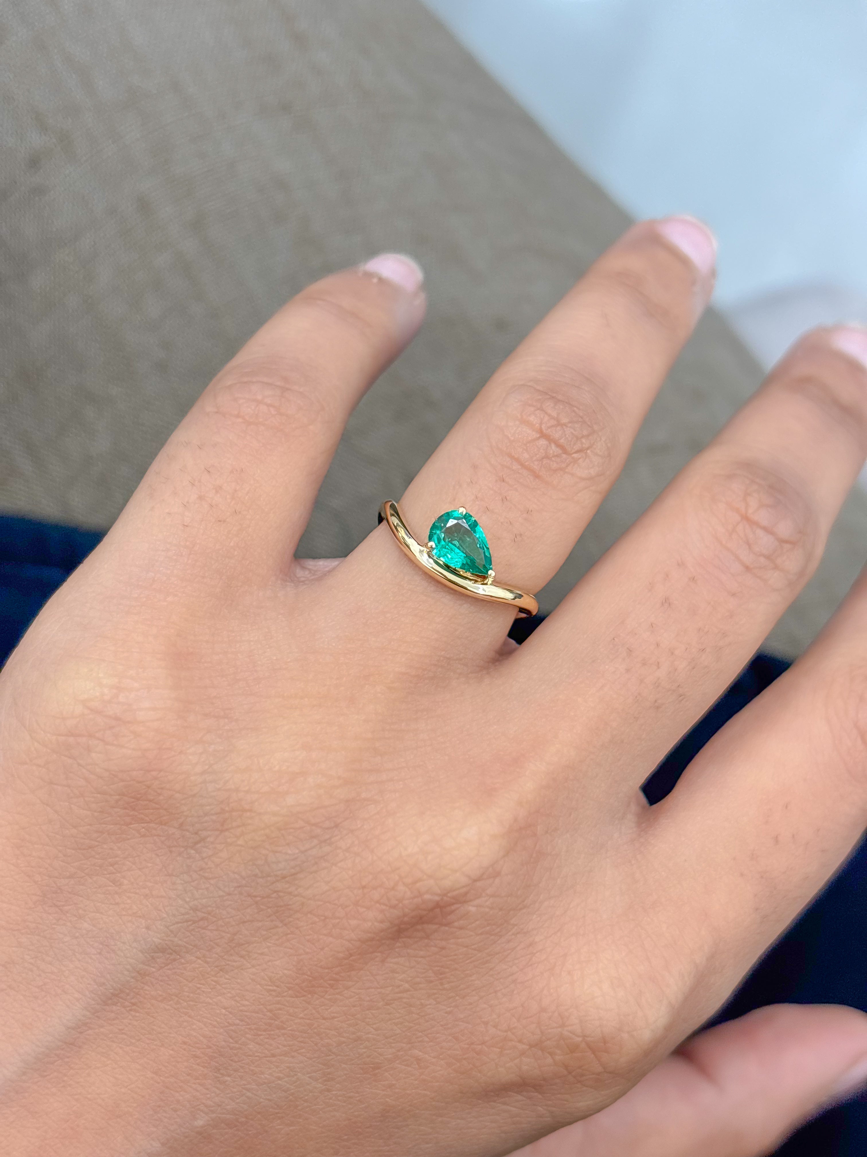 JPRG-5224/12457 Emerald Ring | 18K