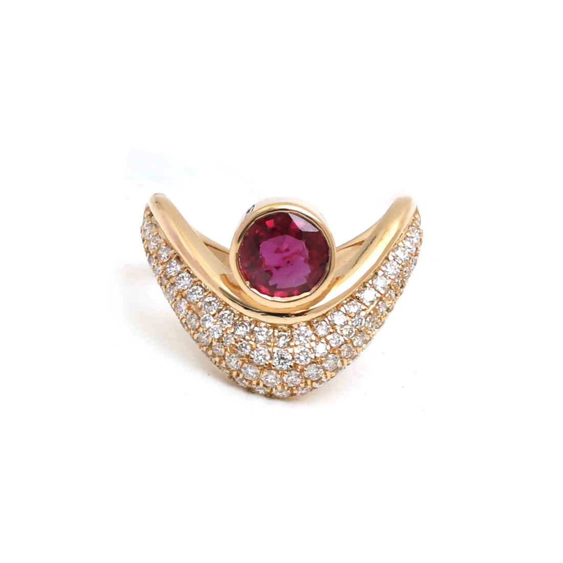 JPRG-5234/12485 Ruby Diamond Ring | 18K