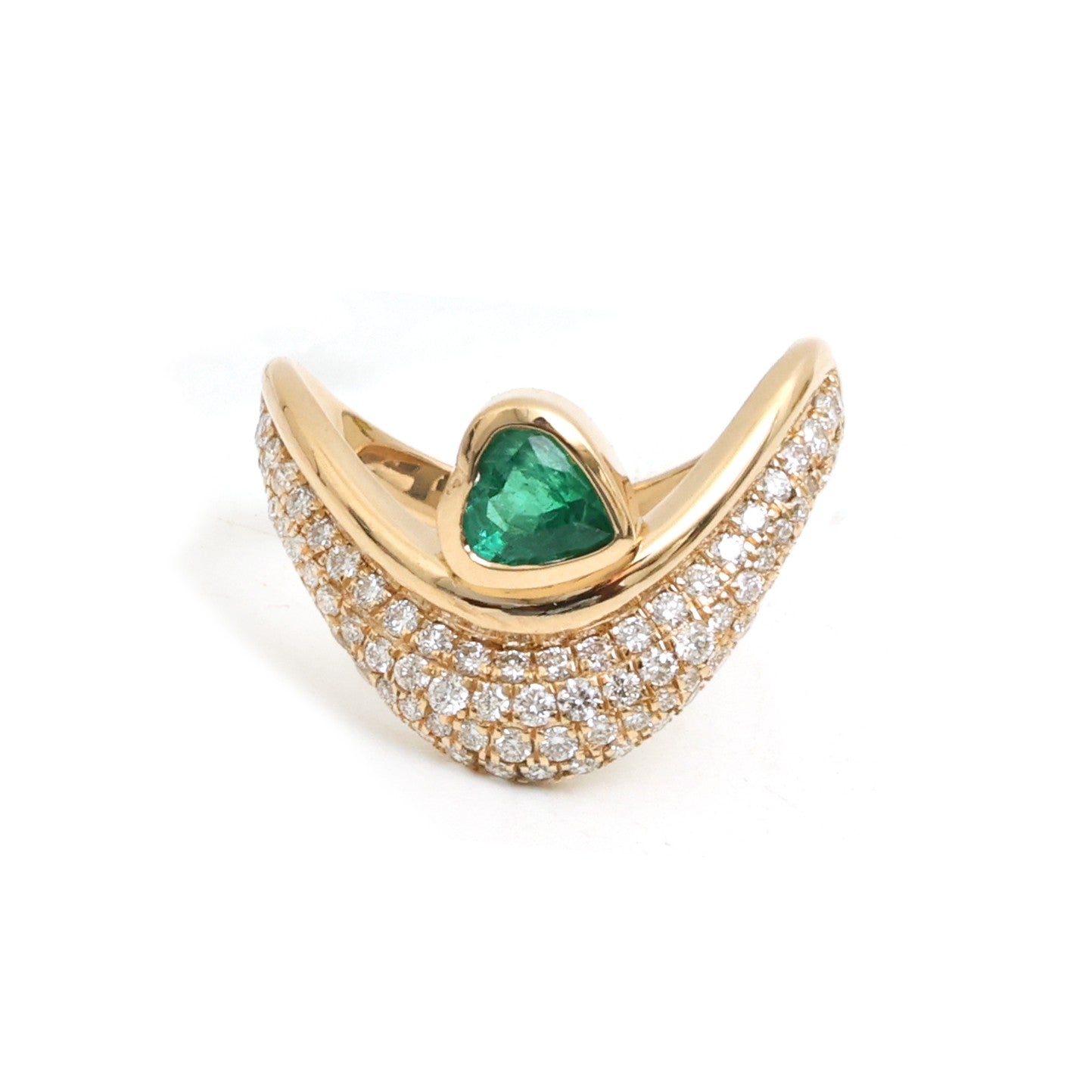 JPRG-5235/12486 Emerald Diamond Ring | 18K