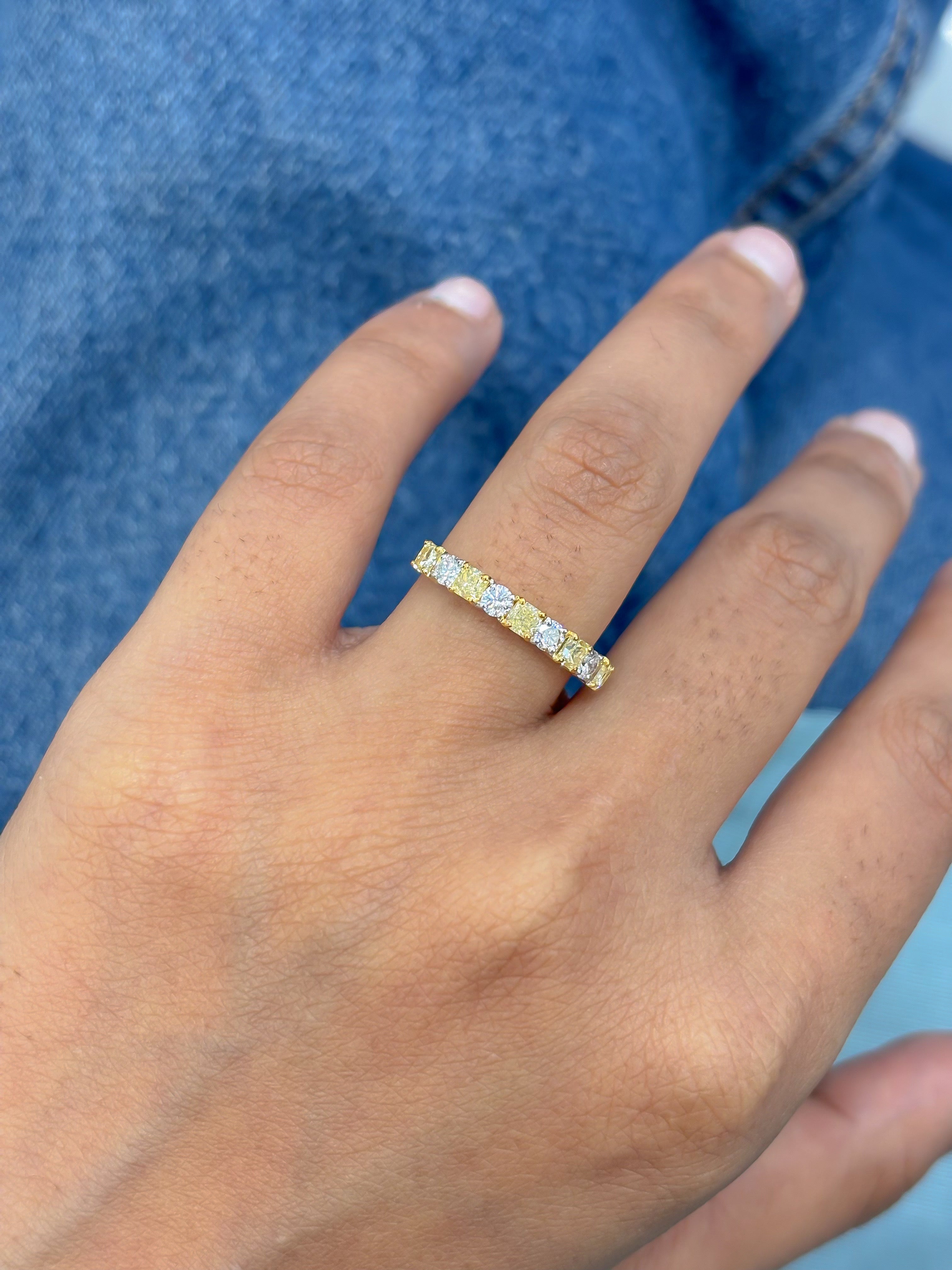 JPRG-5240/12491 Diamond Yellow Diamond Ring | 18K