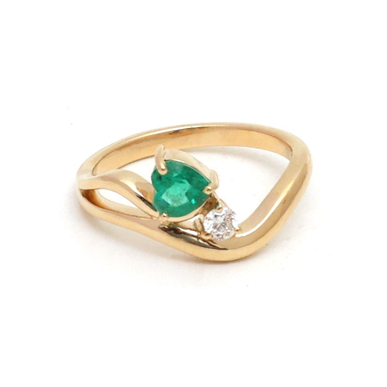 JPRG-5250/12511 Emerald Diamond Ring | 18K
