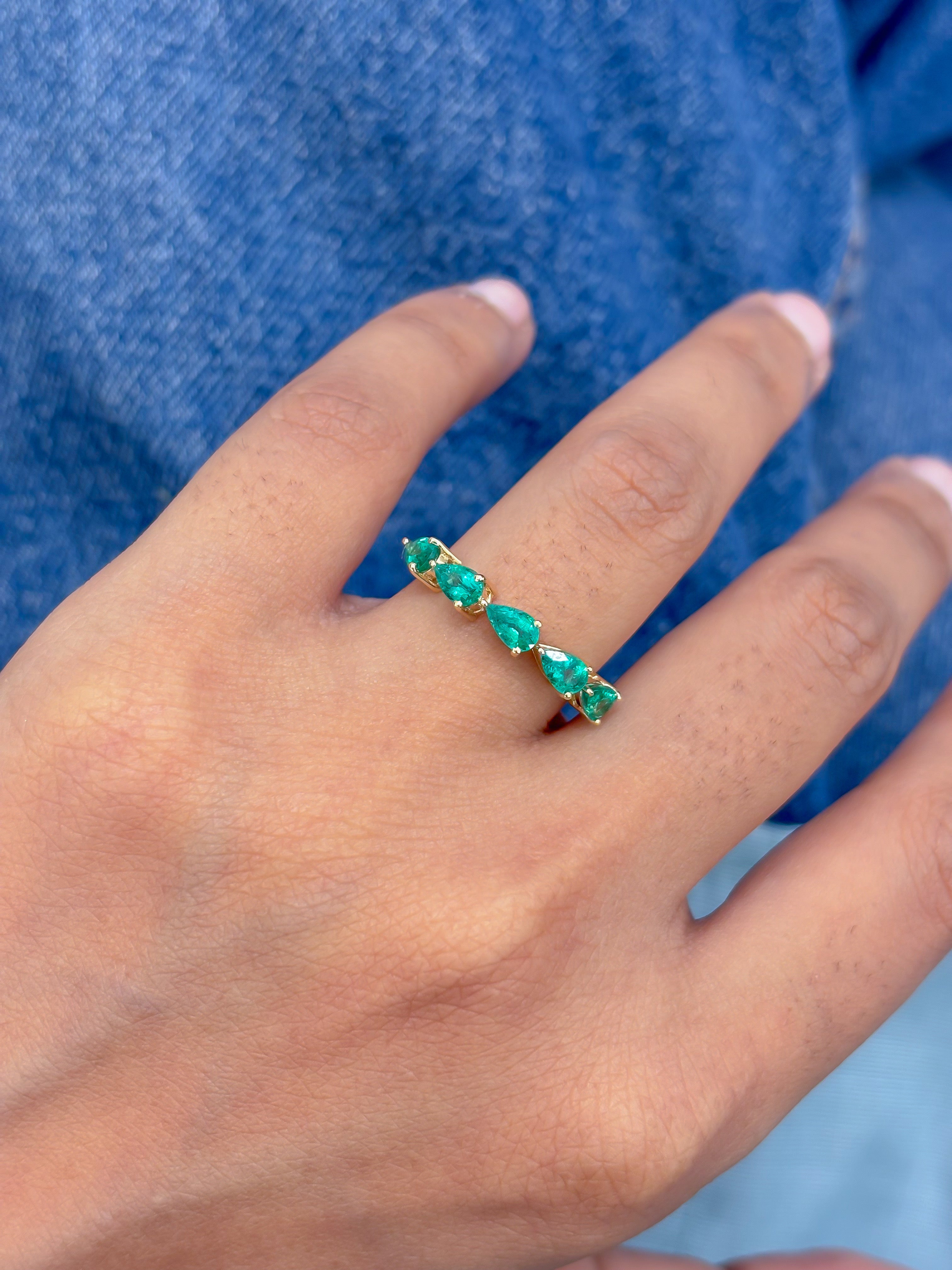JPRG-5254/12515 Emerald Ring | 18K