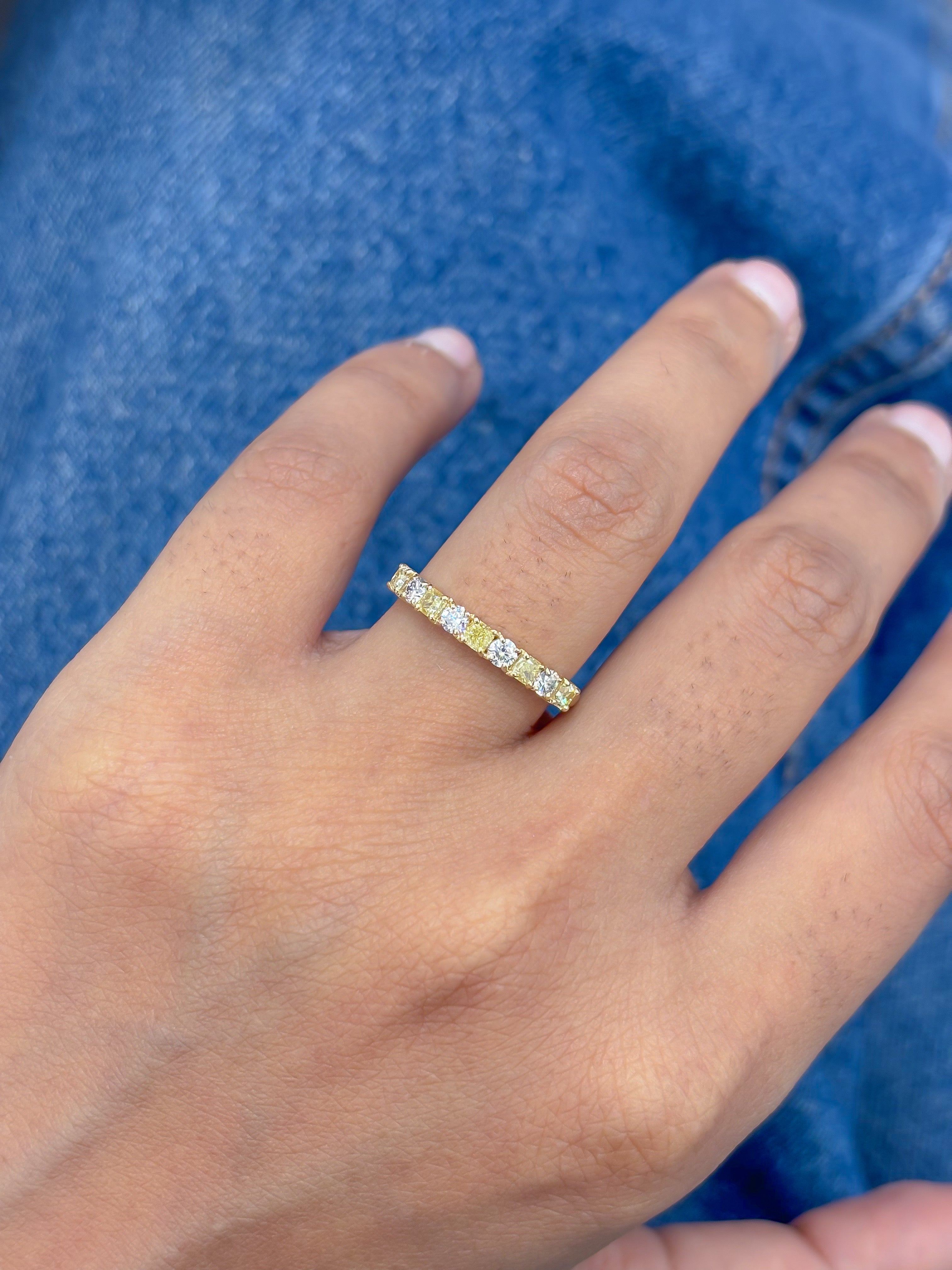 JPRG-5258/12519 Diamond Yellow Diamond Ring | 18K