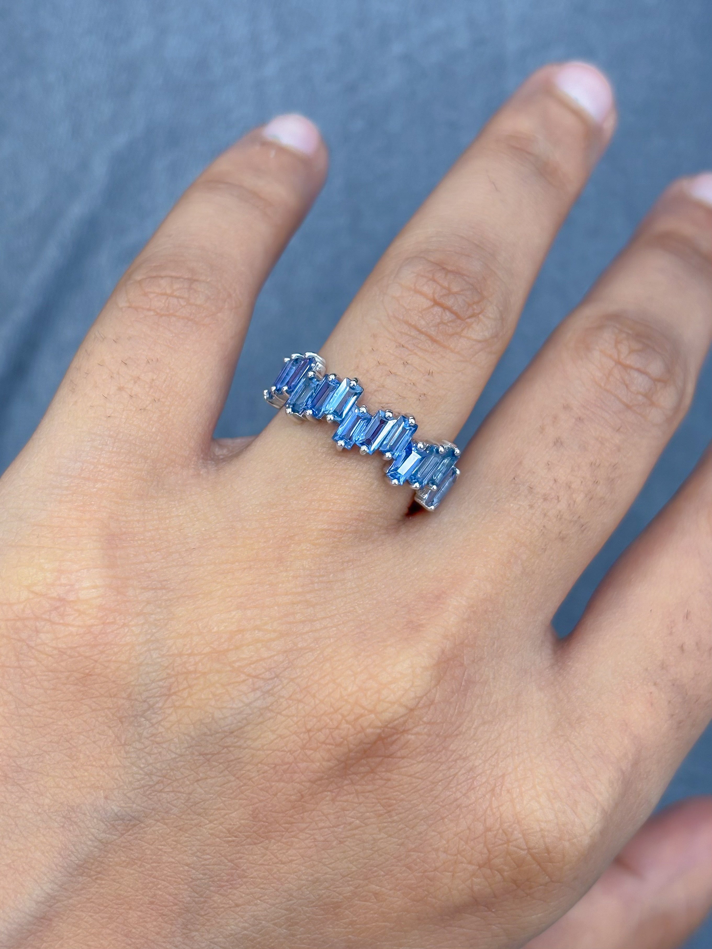 JPRG-5267/12553 Blue Sapphire Ring | 14K