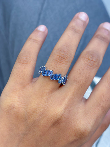 JPRG-5267/12553 Blue Sapphire Ring | 14K