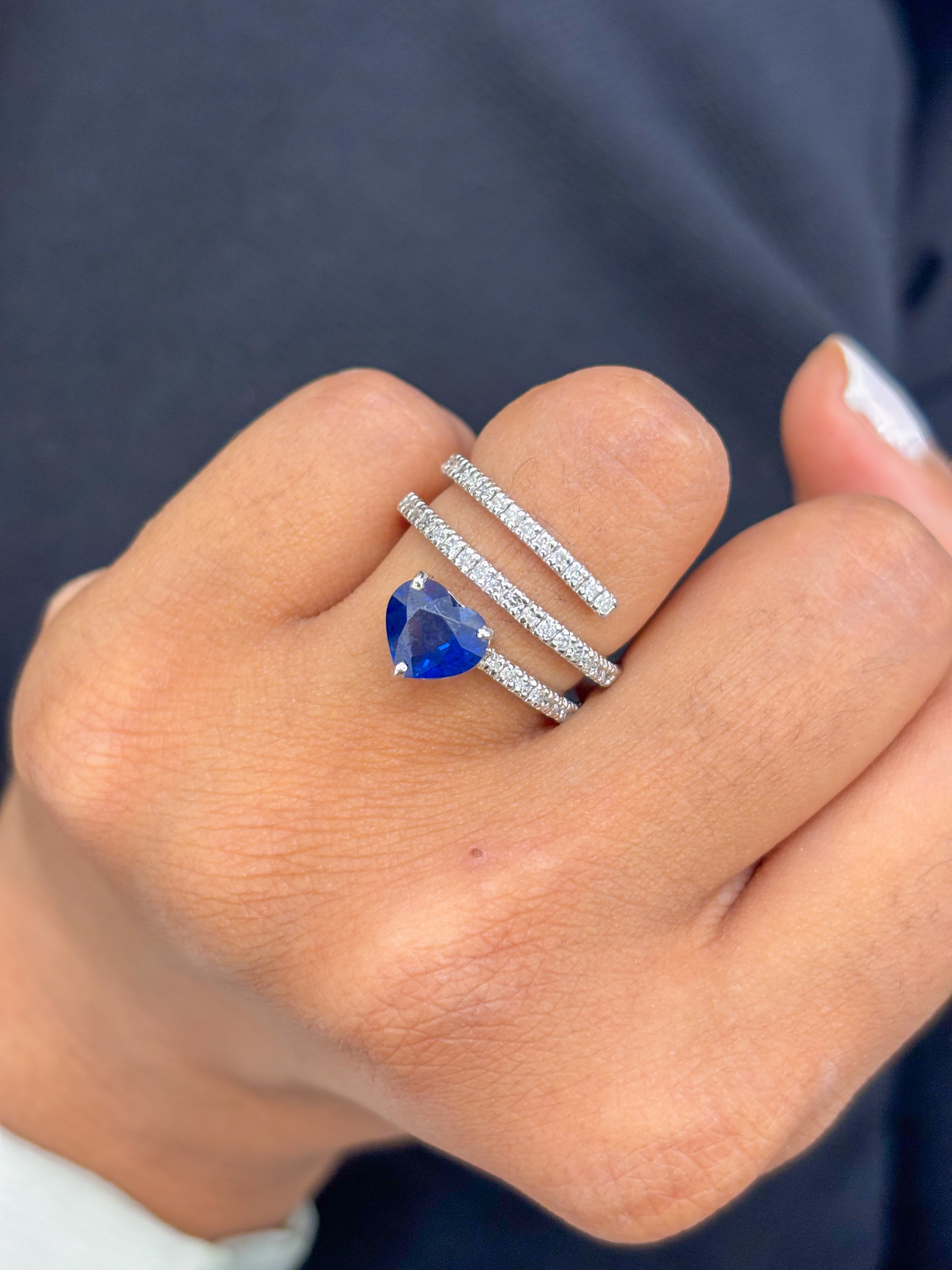 JPRG-527/1373 Blue Sapphire Ring | 18K