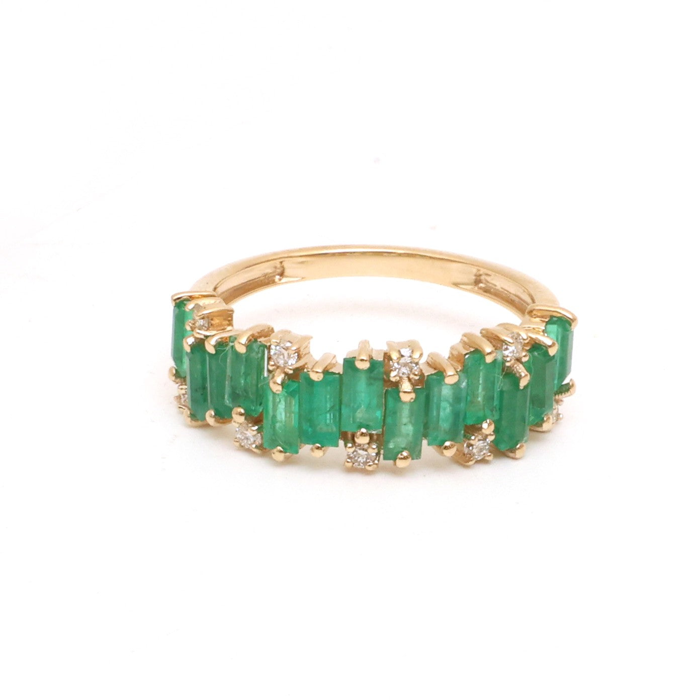 JPRG-5278/12577 Emerald Diamond Ring | 14K