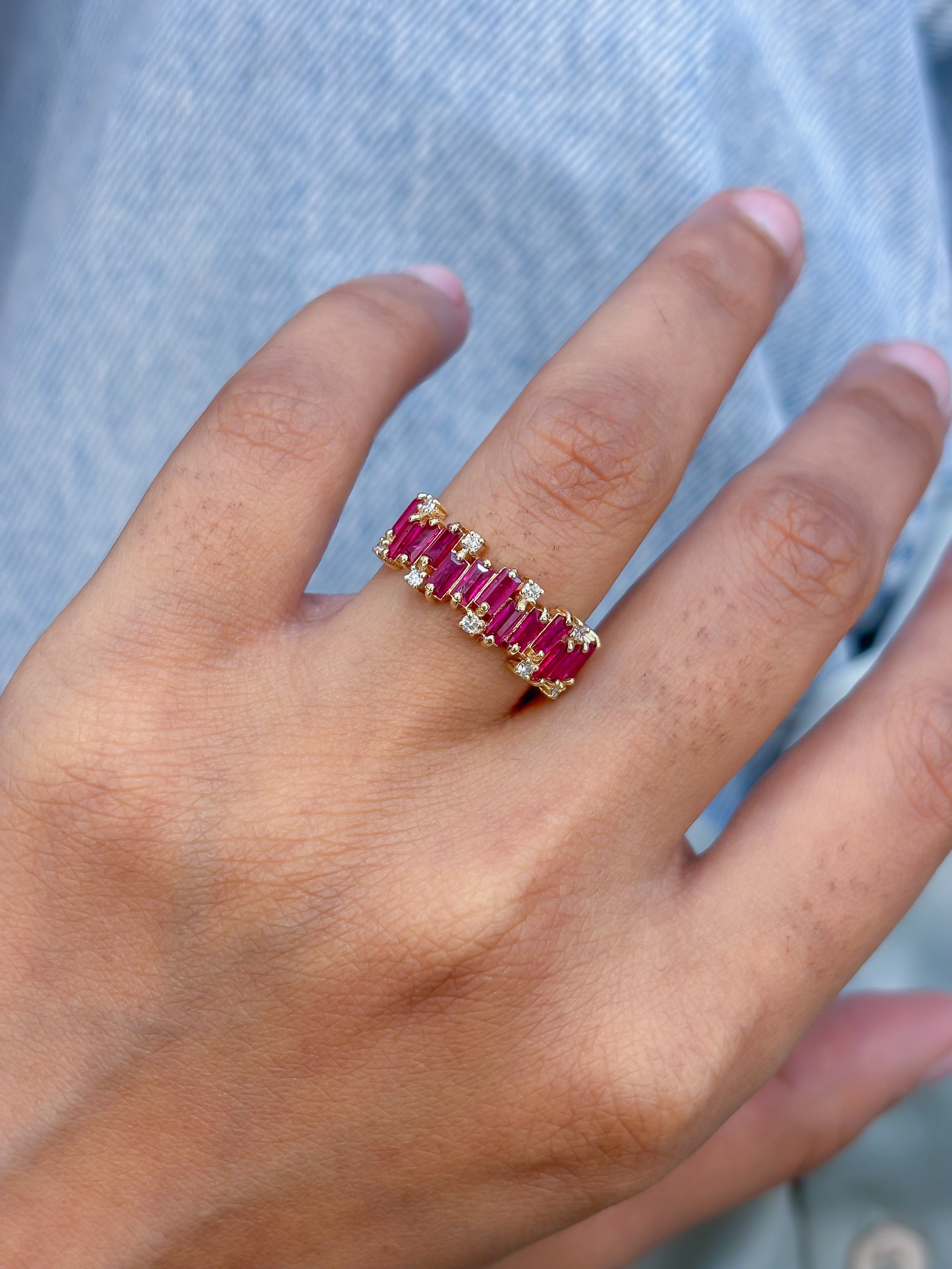 JPRG-5287/12586 Ruby Diamond Ring | 18K