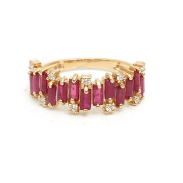 JPRG-5287/12586 Ruby Diamond Ring | 18K