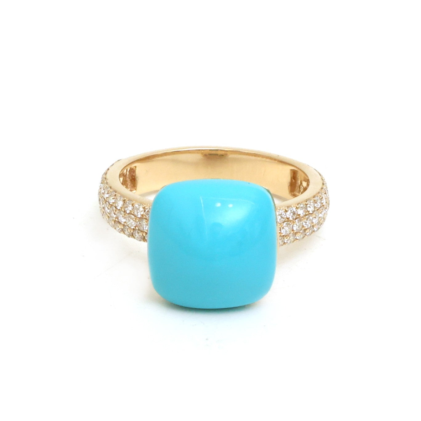 JPRG-5296/12643 Diamond Turquoise Ring | 14K