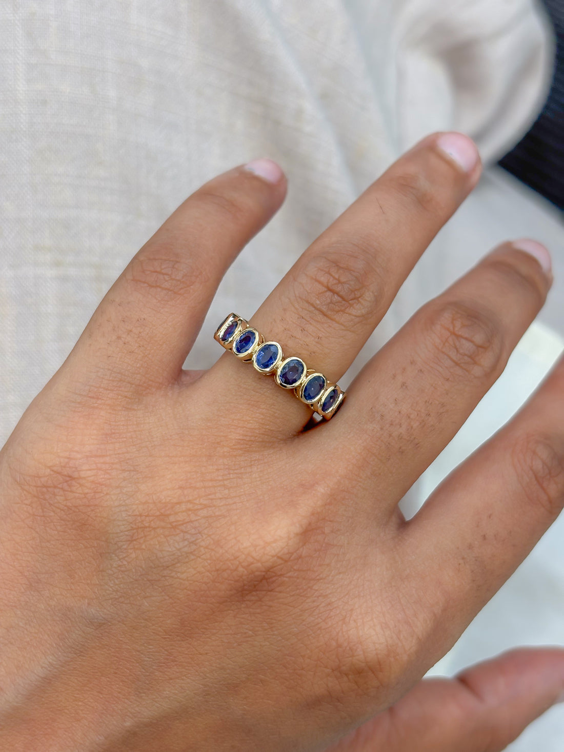 JPRG-5304/12661 Blue Sapphire Ring | 14K