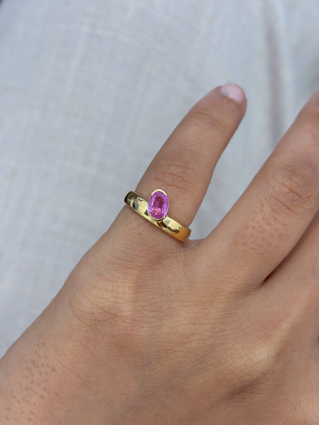JPRG-5308/12688 Pink Sapphire Ring | 18K