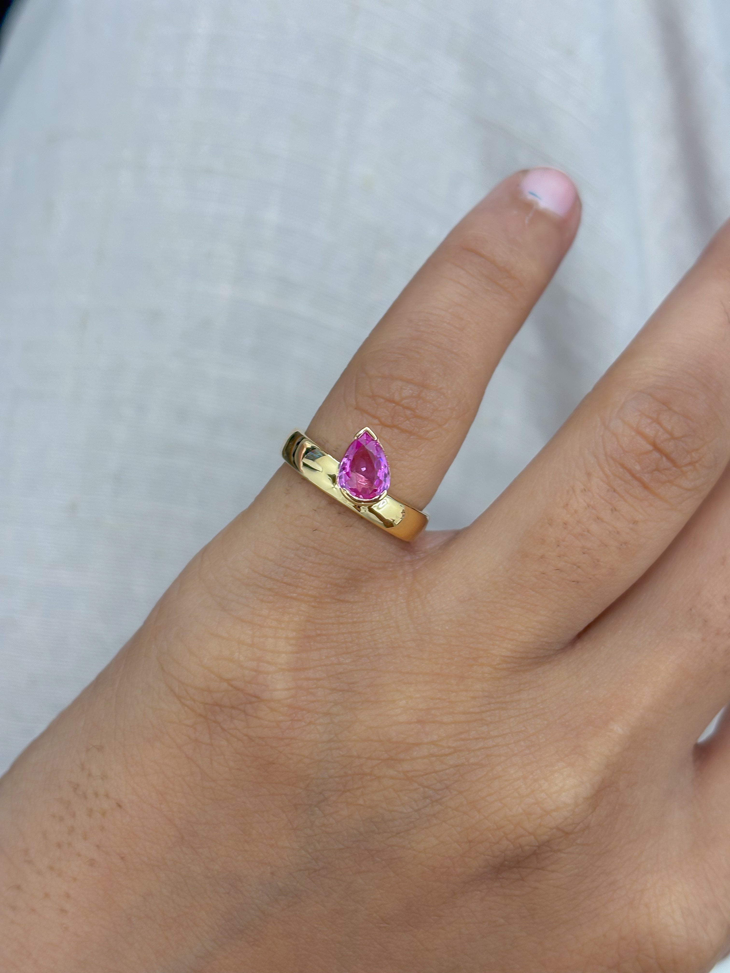 JPRG-5310/12690 Pink Sapphire Ring | 18K