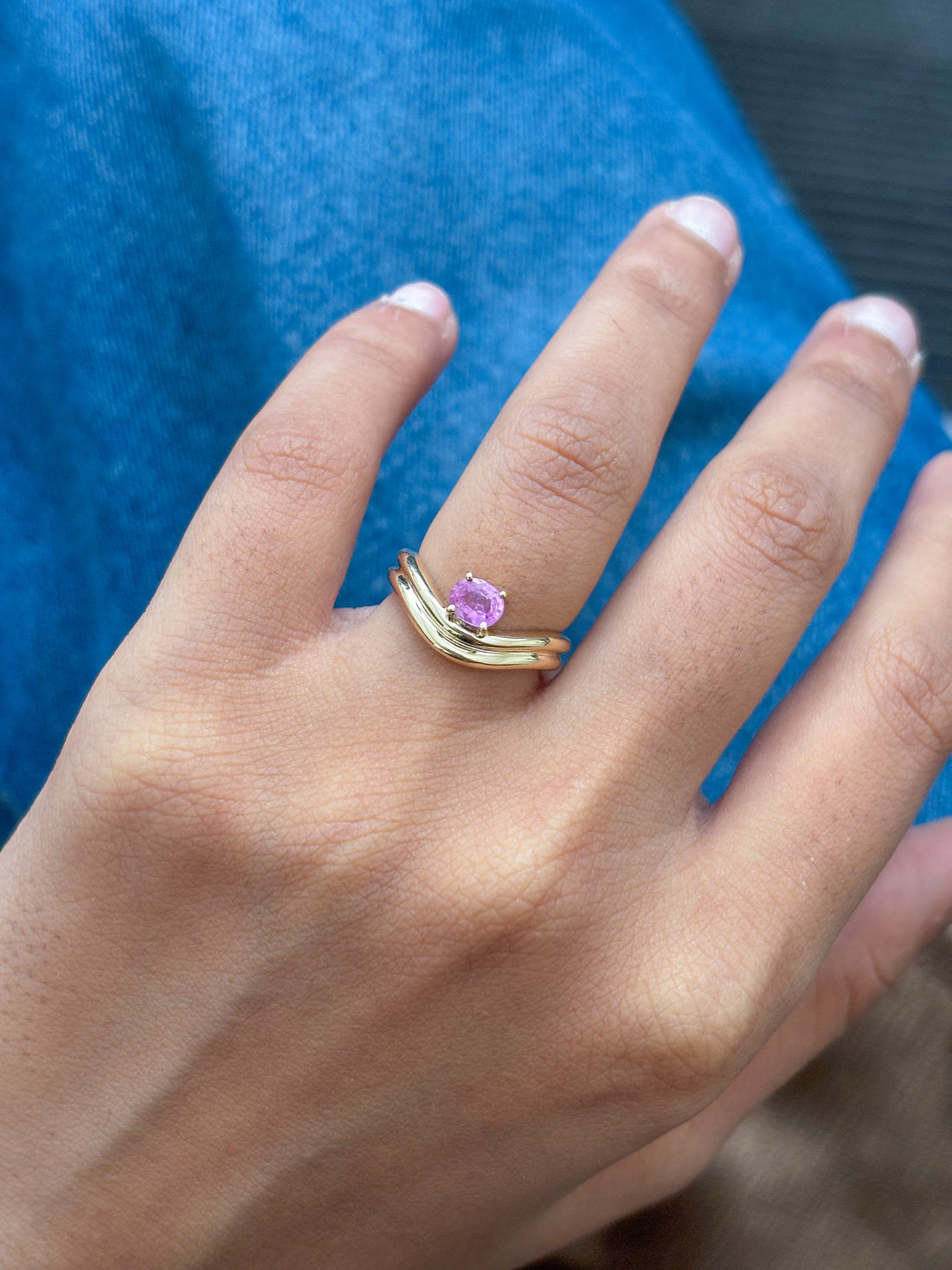 JPRG-5315/12698 Pink Sapphire Ring | 14K