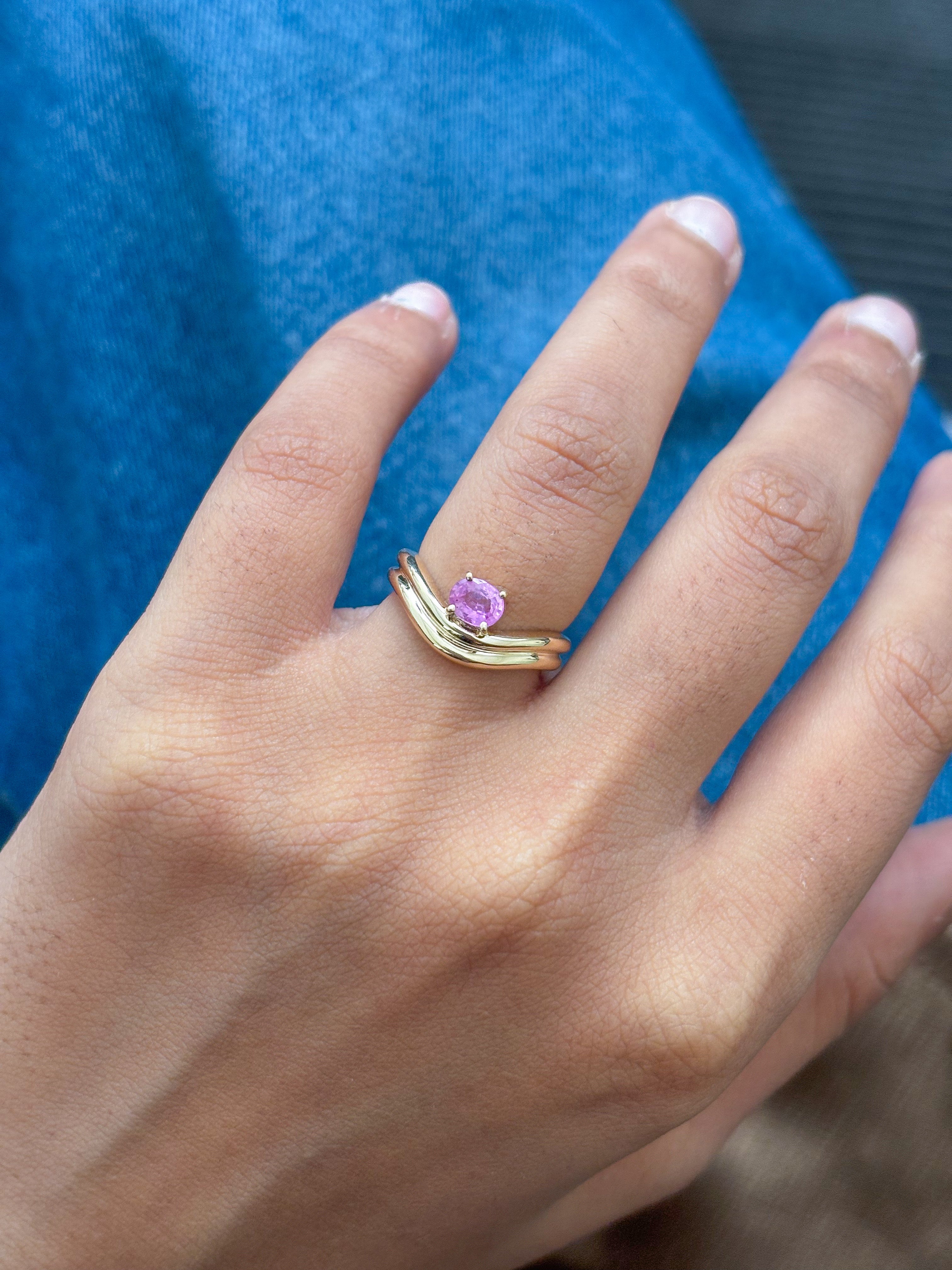 JPRG-5315/12698 Pink Sapphire Ring | 14K