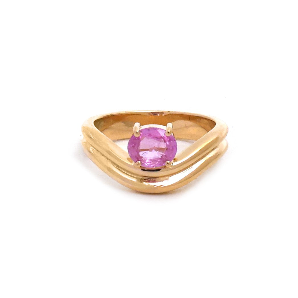 JPRG-5317/12700 Pink Sapphire Ring | 14K