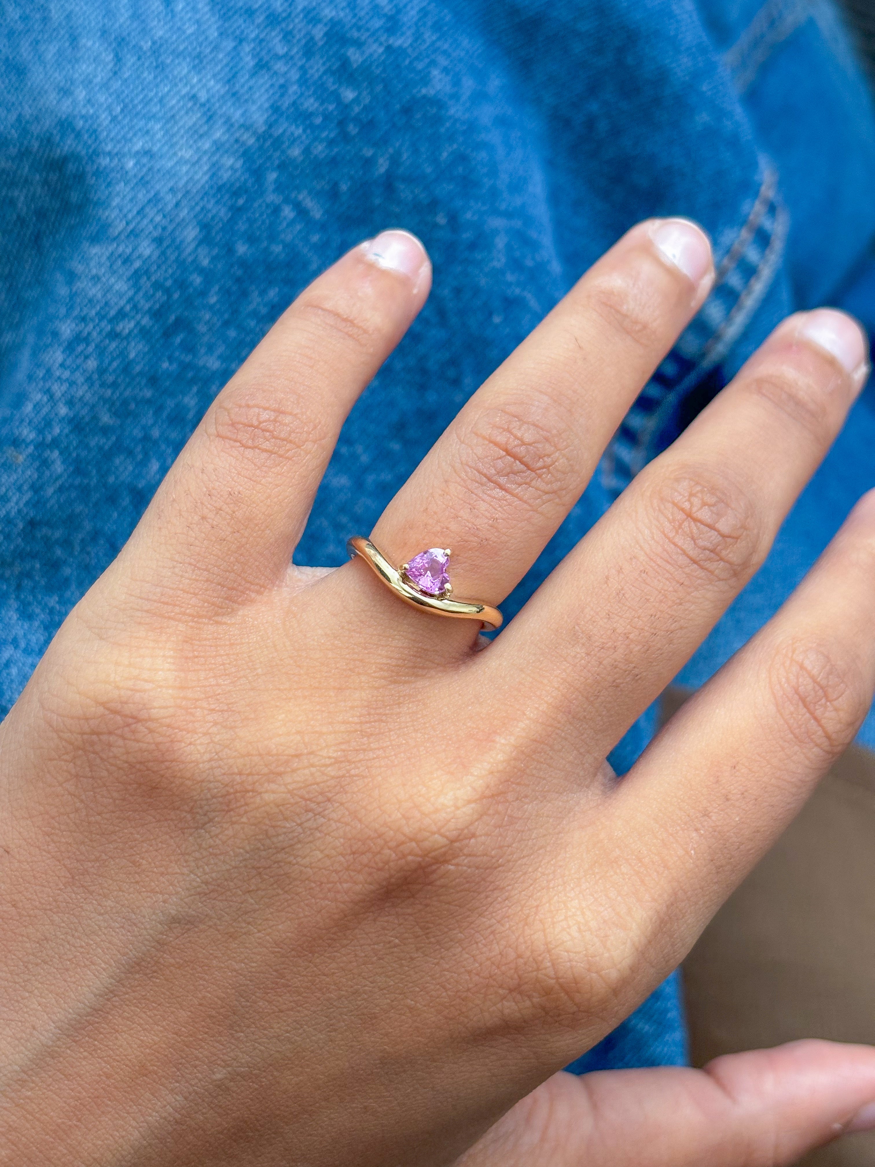 JPRG-5324/12707 Pink Sapphire Ring | 14K