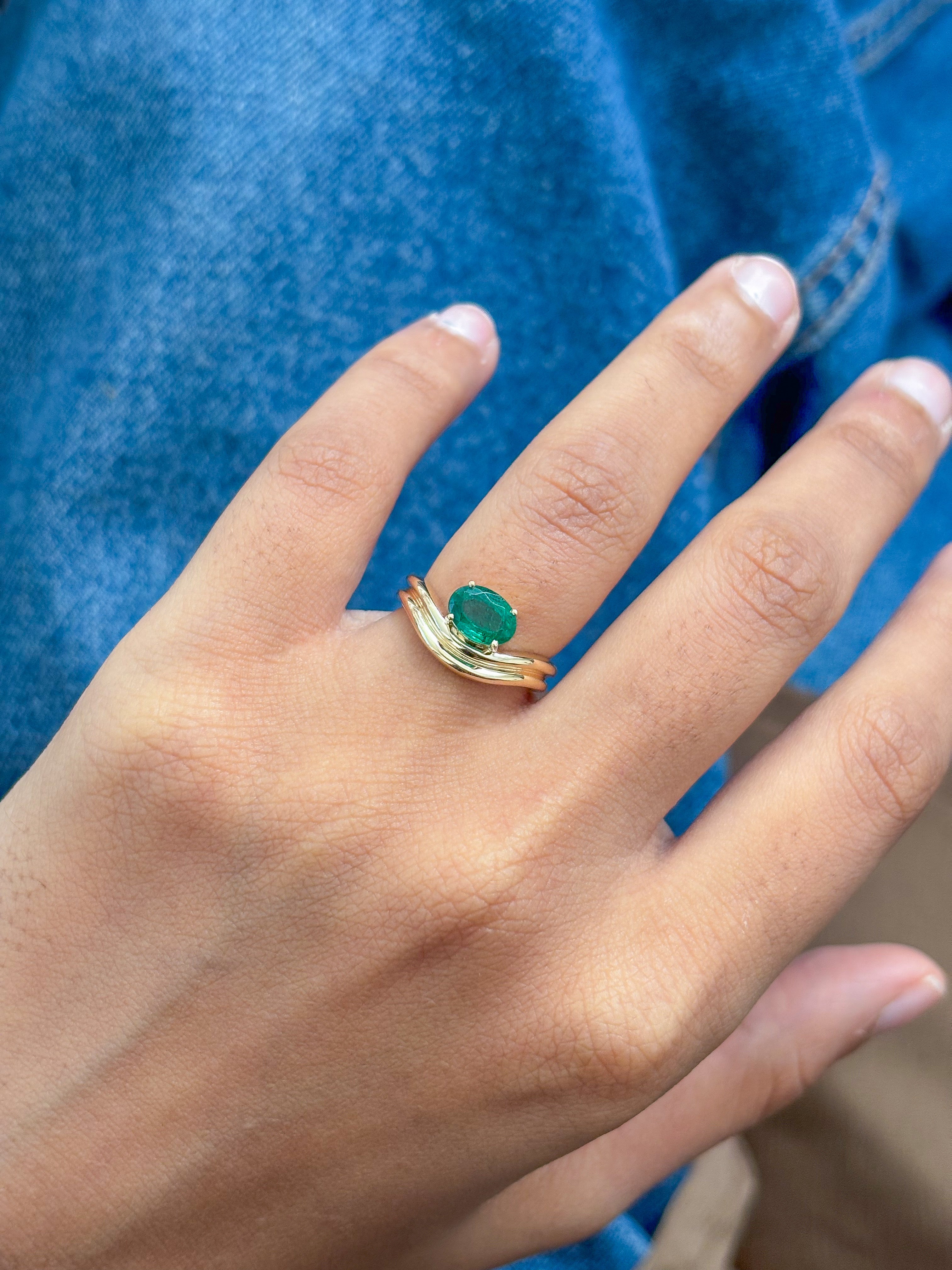 JPRG-5329/12712 Emerald Ring | 14K