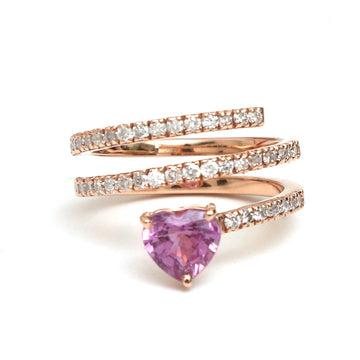 JPRG-532/1291 Pink Sapphire Ring | 18K