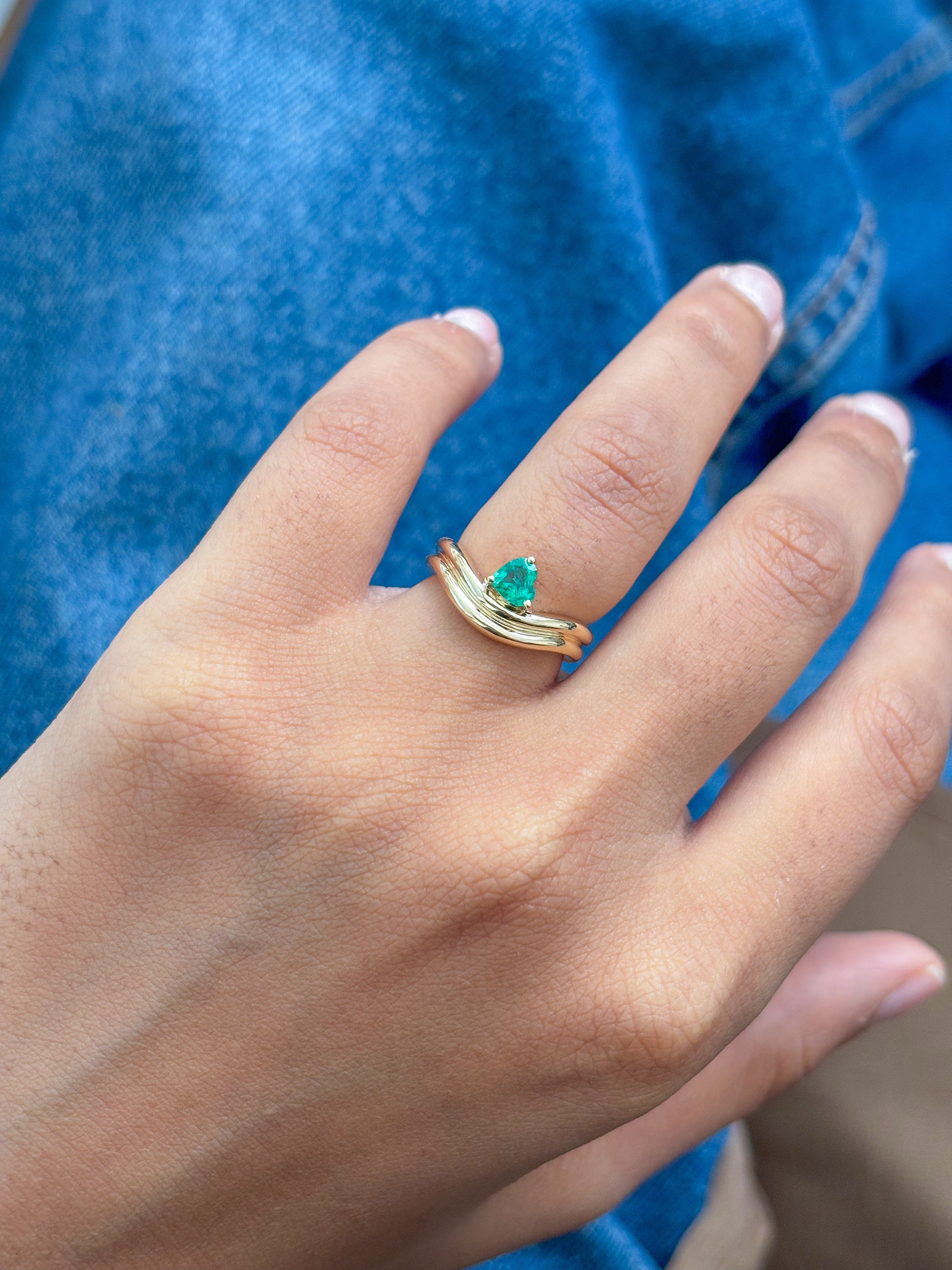 JPRG-5334/12717 Emerald Ring | 14K
