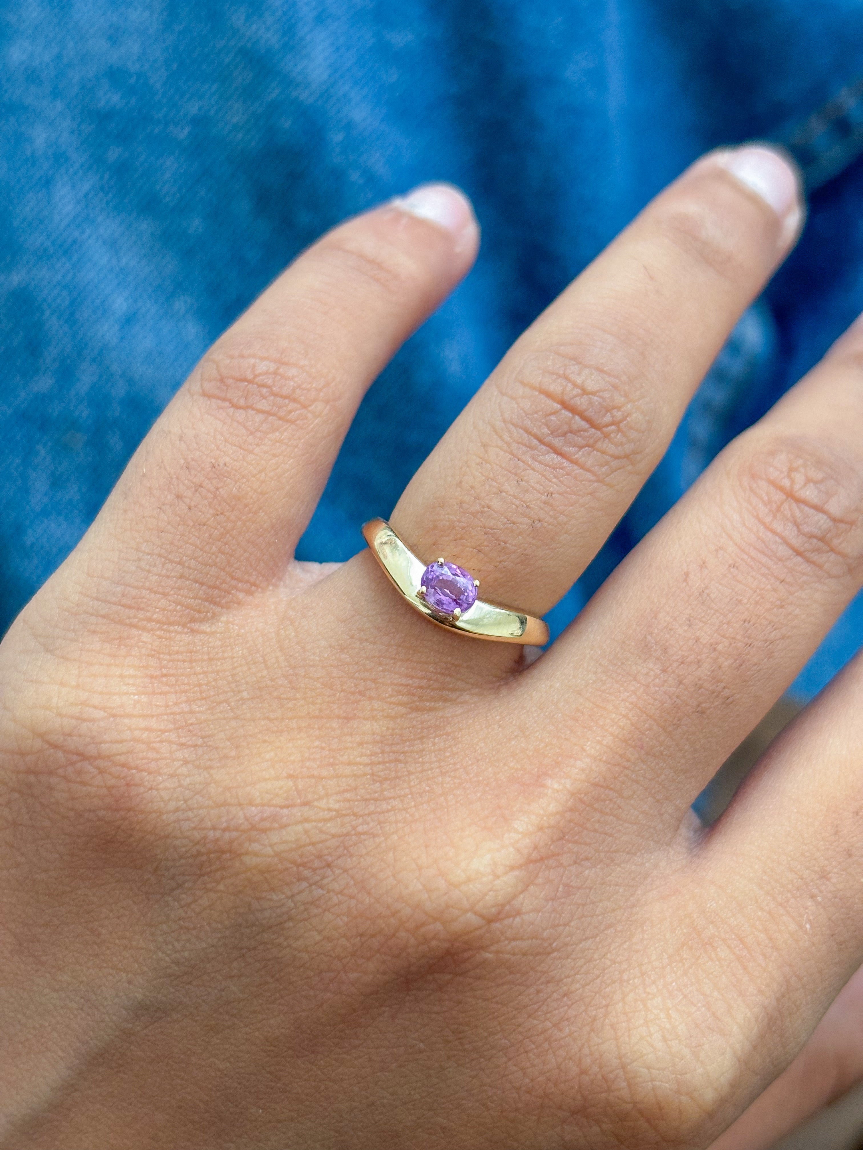 JPRG-5335/12718 Pink Sapphire Ring | 14K