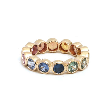 JPRG-5347/12733 Rainbow Sapphire Ring | 14K