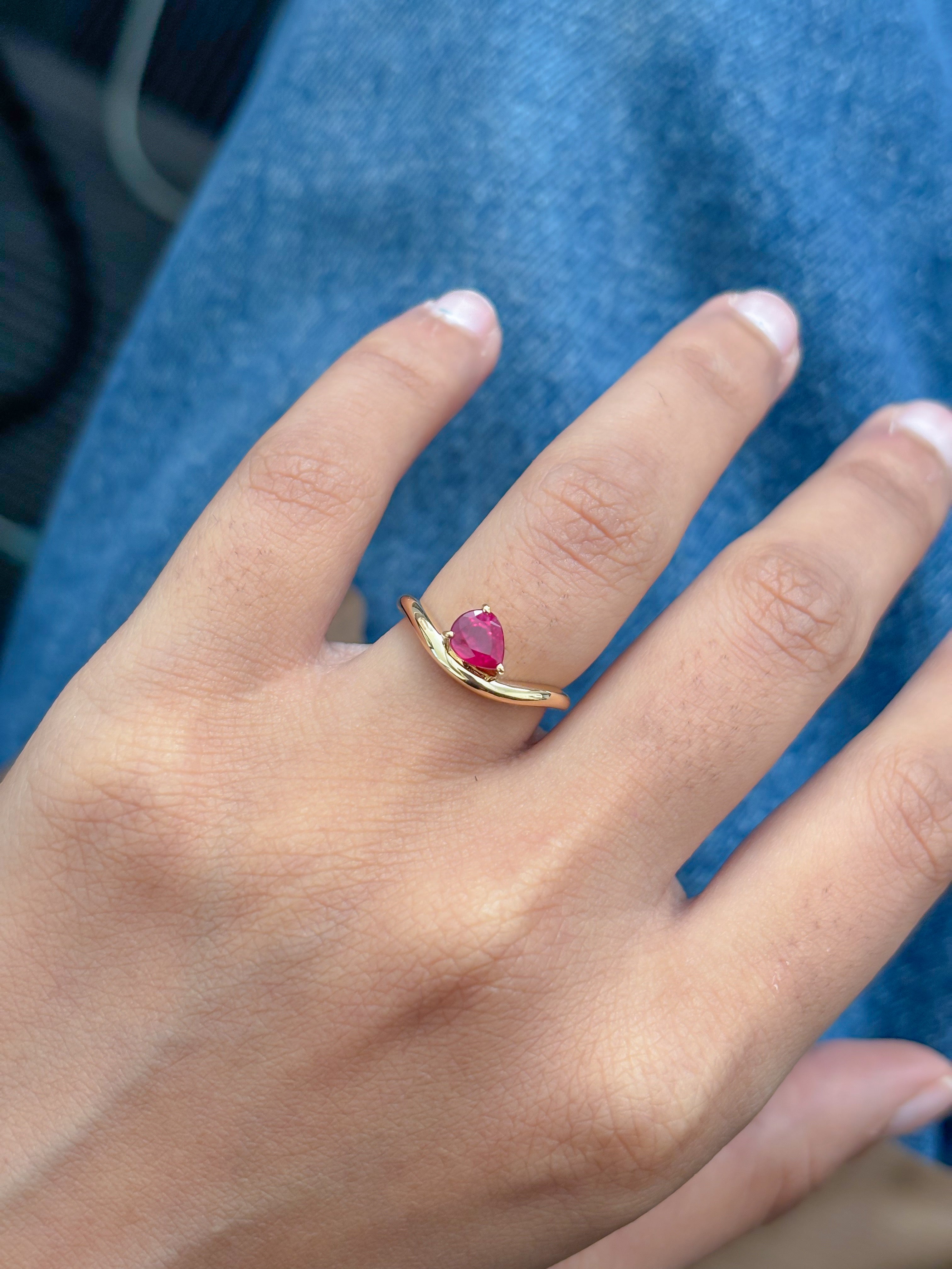 JPRG-5352/12738 Ruby Ring | 18K