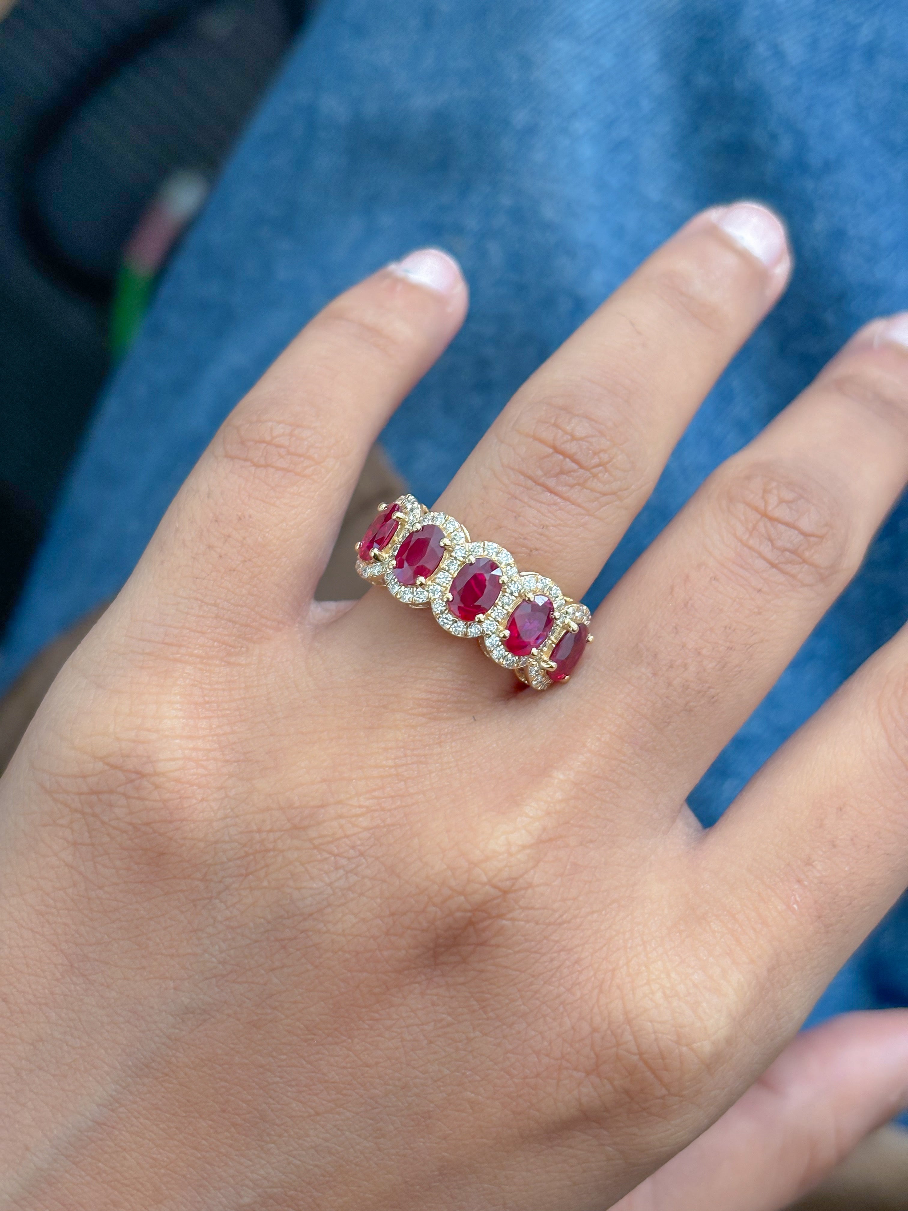 JPRG-5356/12742 Ruby Diamond Ring | 18K