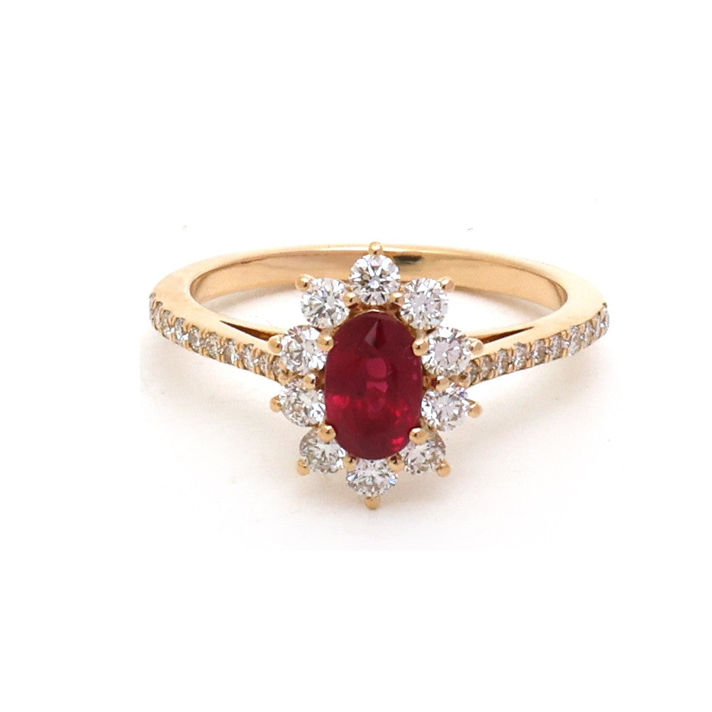 JPRG-5358/12744 Ruby Diamond Ring | 18K