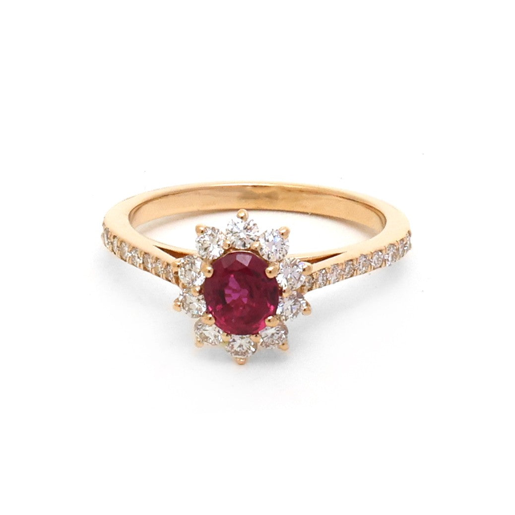 JPRG-5359/12745 Ruby Diamond Ring | 18K
