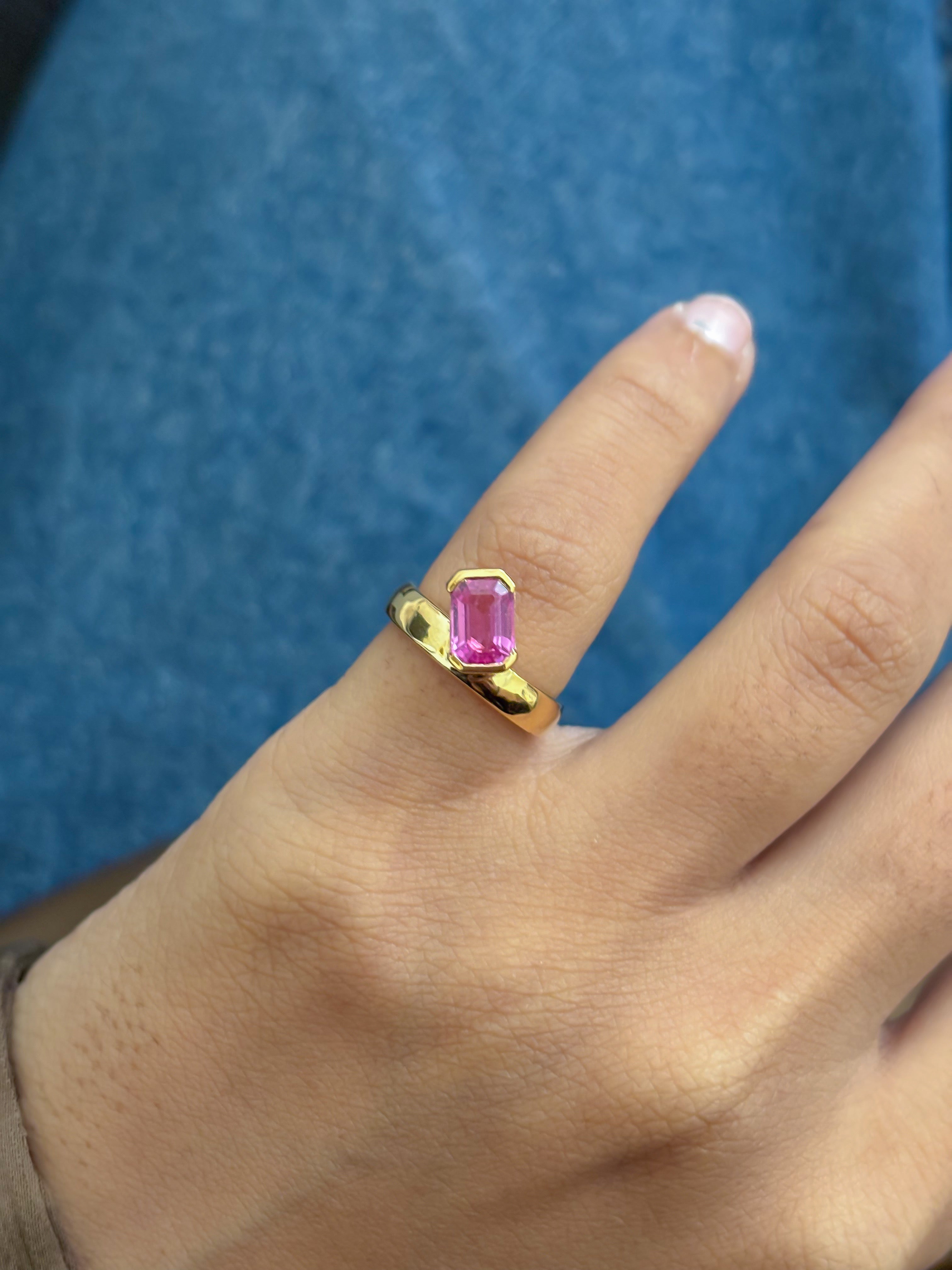 JPRG-5373/12776 Pink Sapphire Ring | 18K