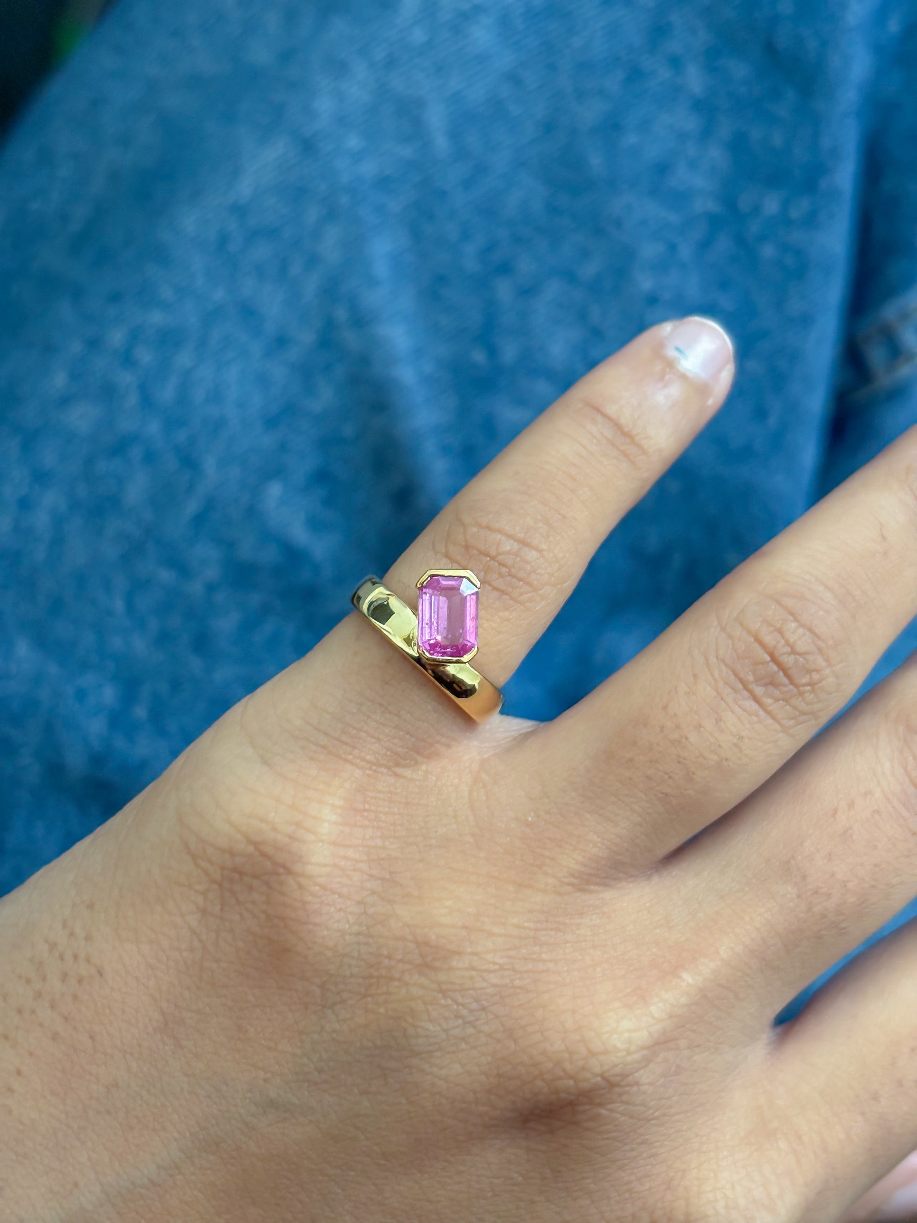 JPRG-5376/12779 Pink Sapphire Ring | 18K