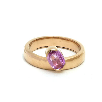 JPRG-5377/12780 Pink Sapphire Ring | 18K