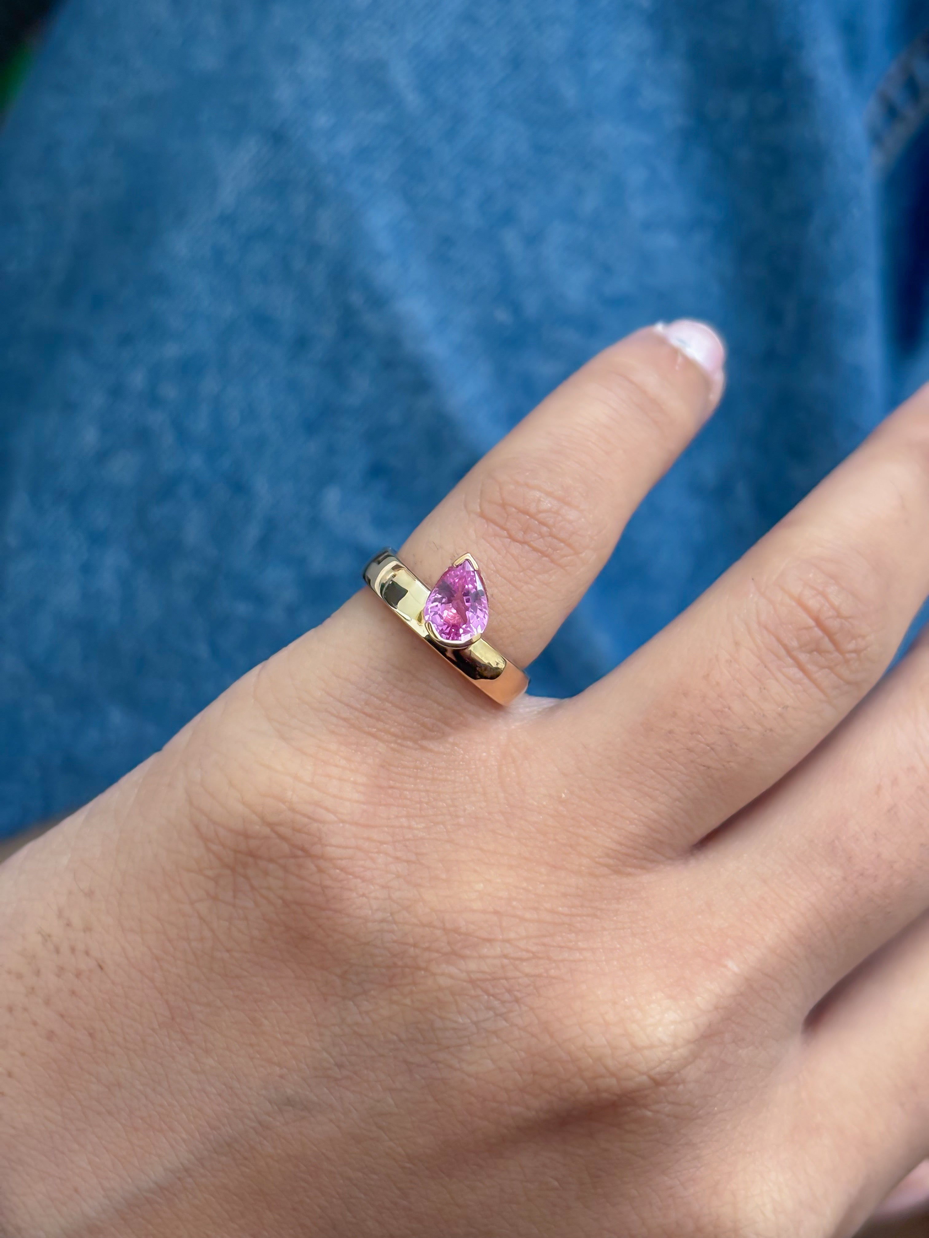 JPRG-5378/12781 Pink Sapphire Ring | 18K