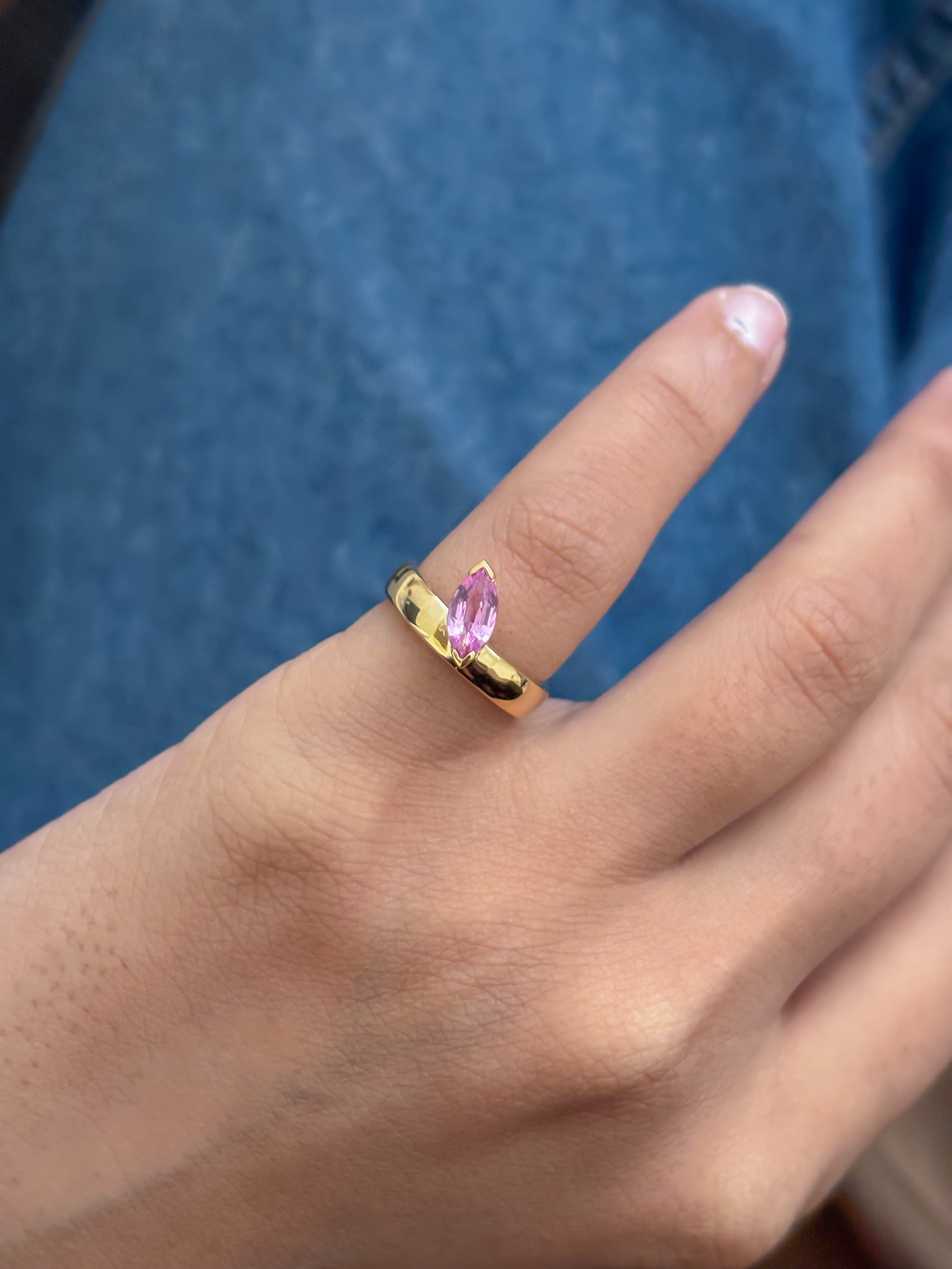 JPRG-5380/12783 Pink Sapphire Ring | 18K