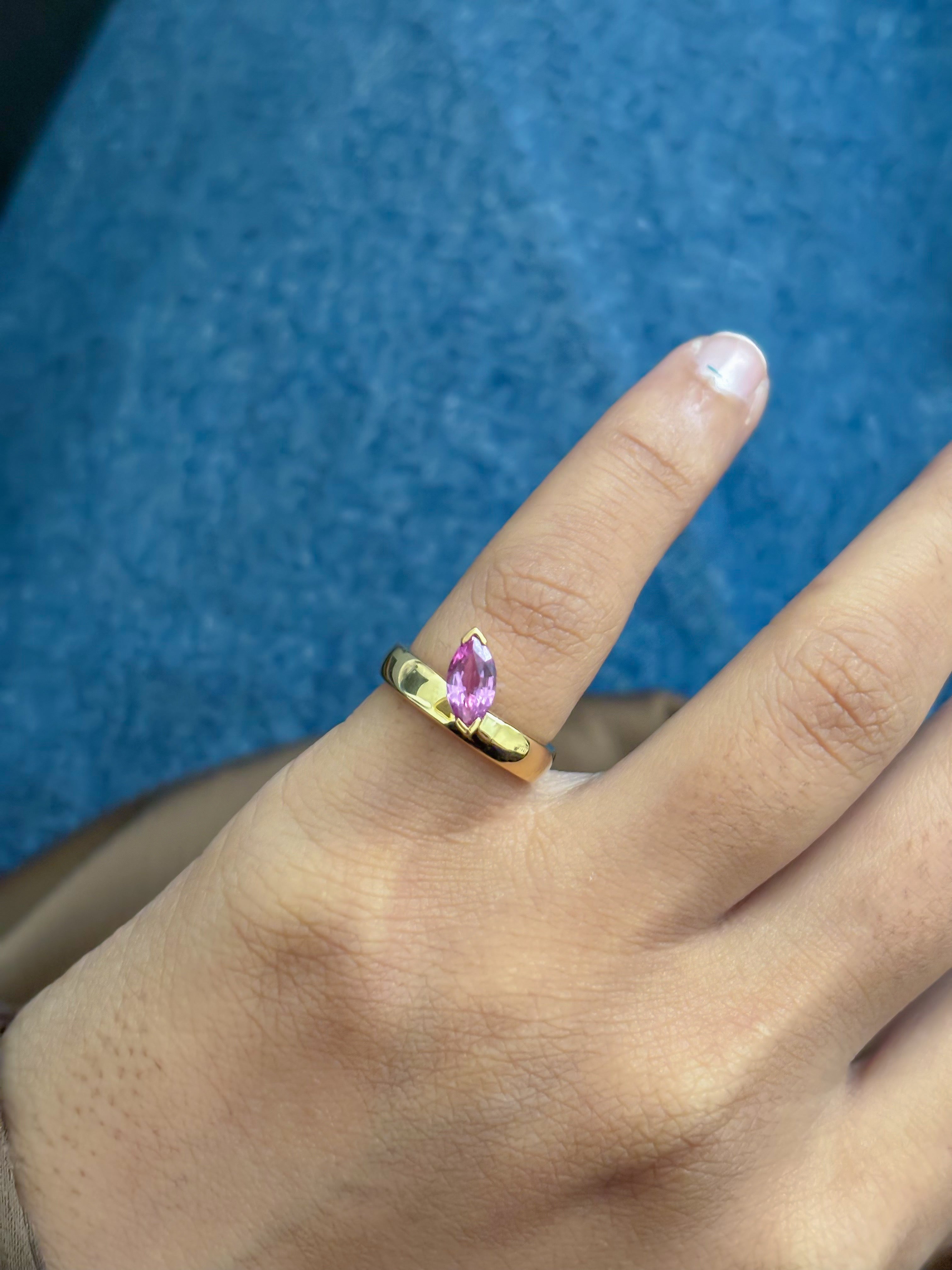 JPRG-5382/12785 Pink Sapphire Ring | 14K
