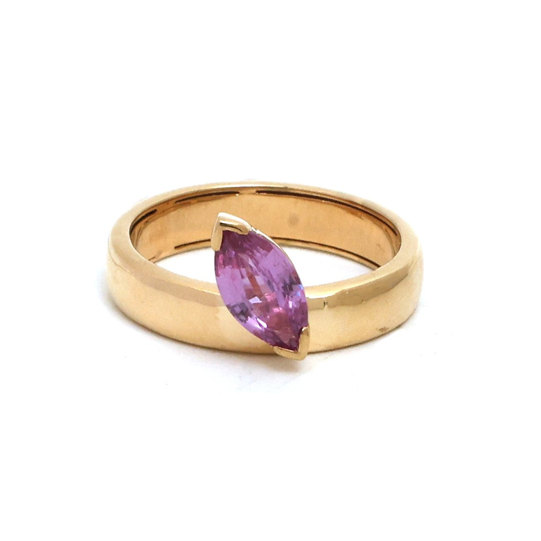 JPRG-5382/12785 Pink Sapphire Ring | 14K