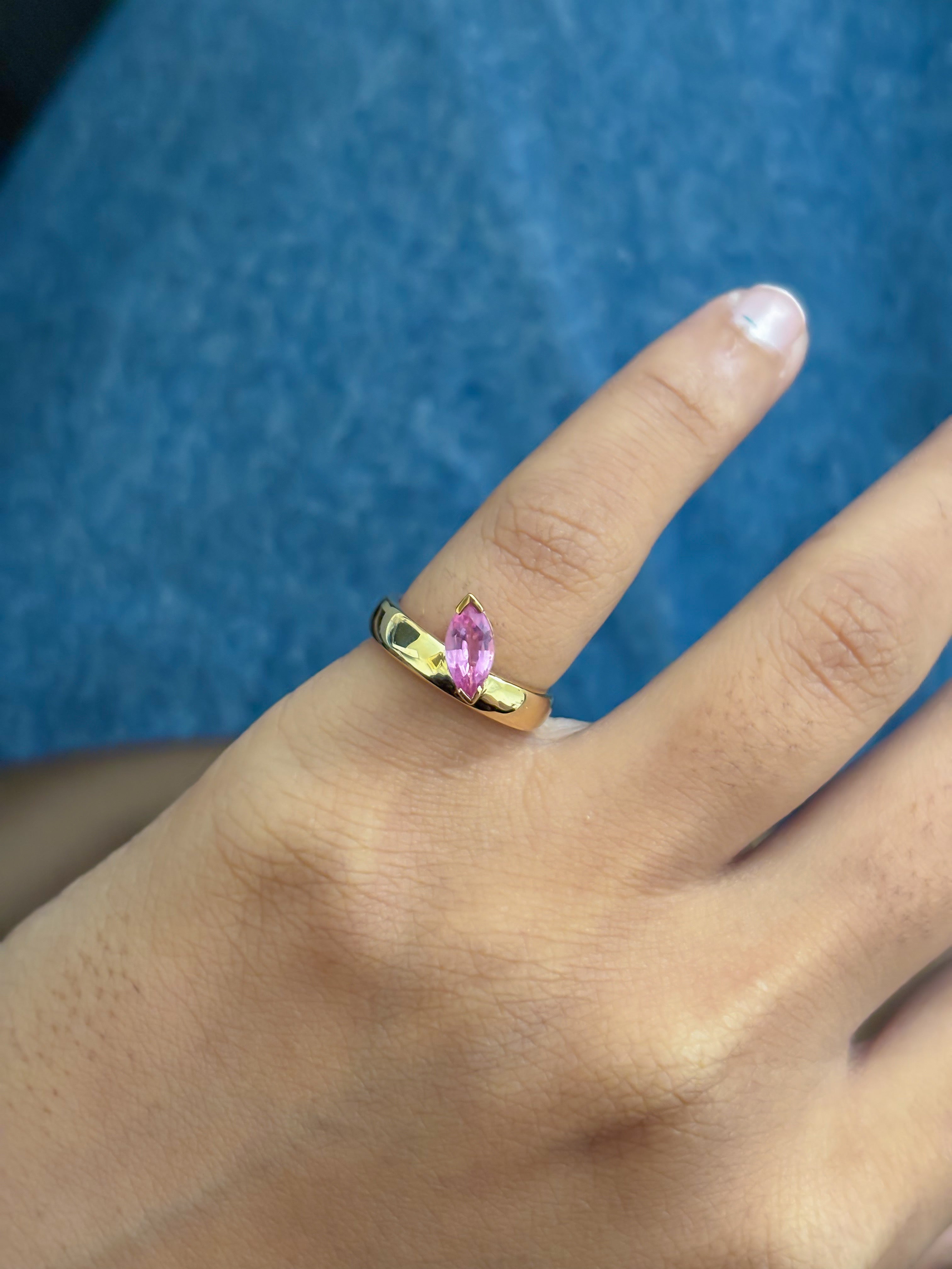 JPRG-5383/12786 Pink Sapphire Ring | 14K