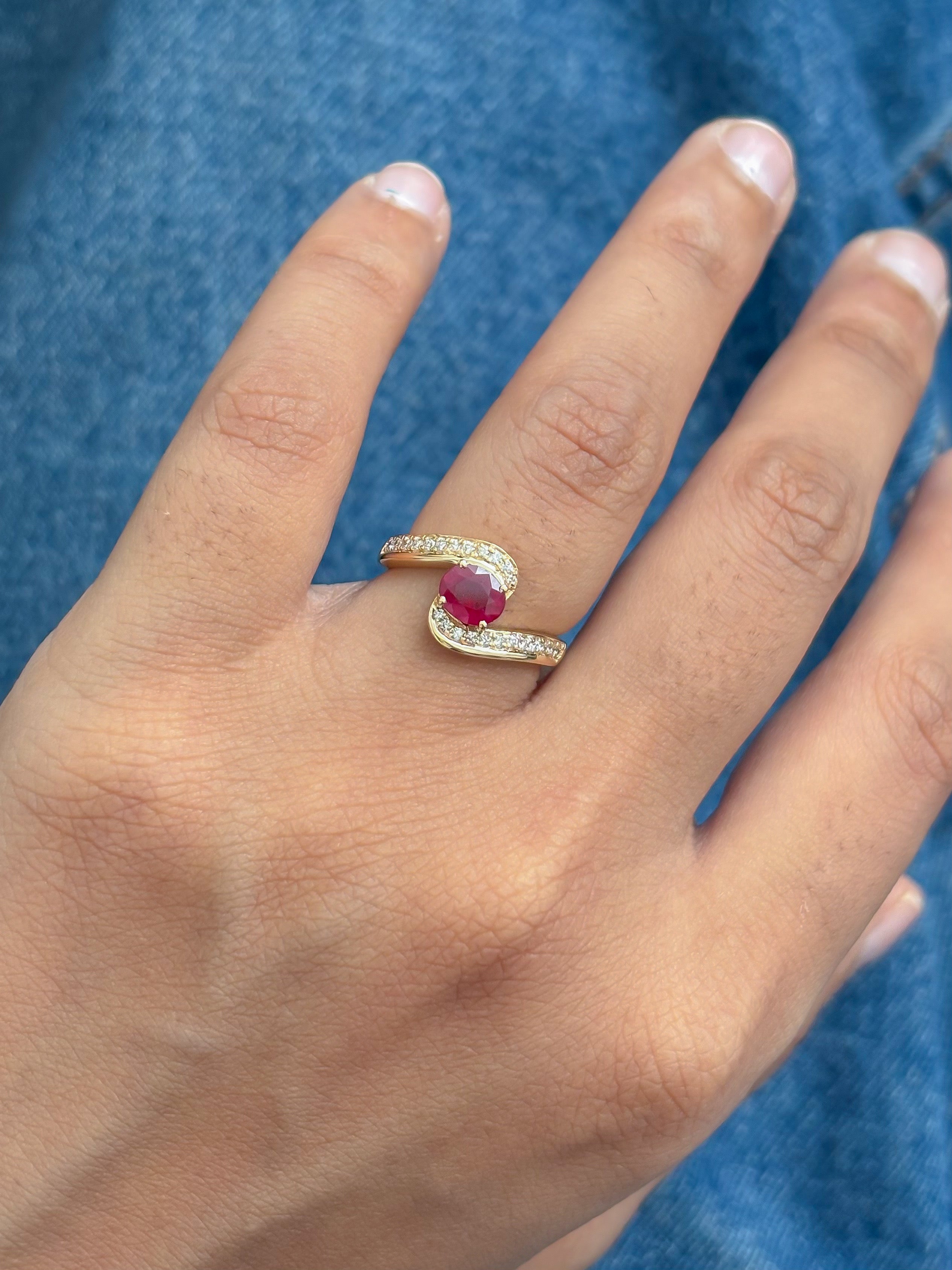 JPRG-5385/12788 Ruby Diamond Ring | 18K